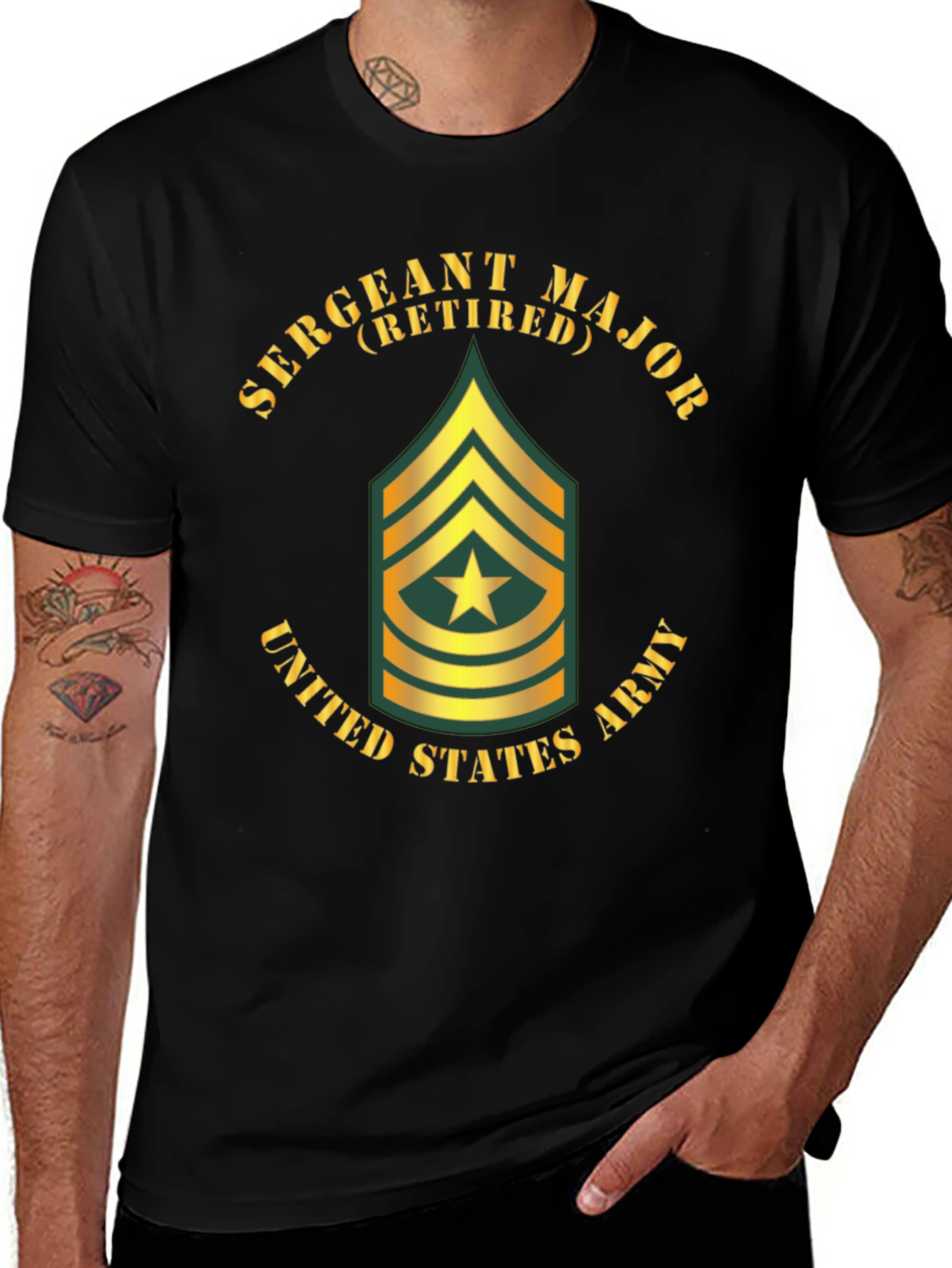 Variant 30 of Retired Sergeant Major U.S. Army T-Shirt