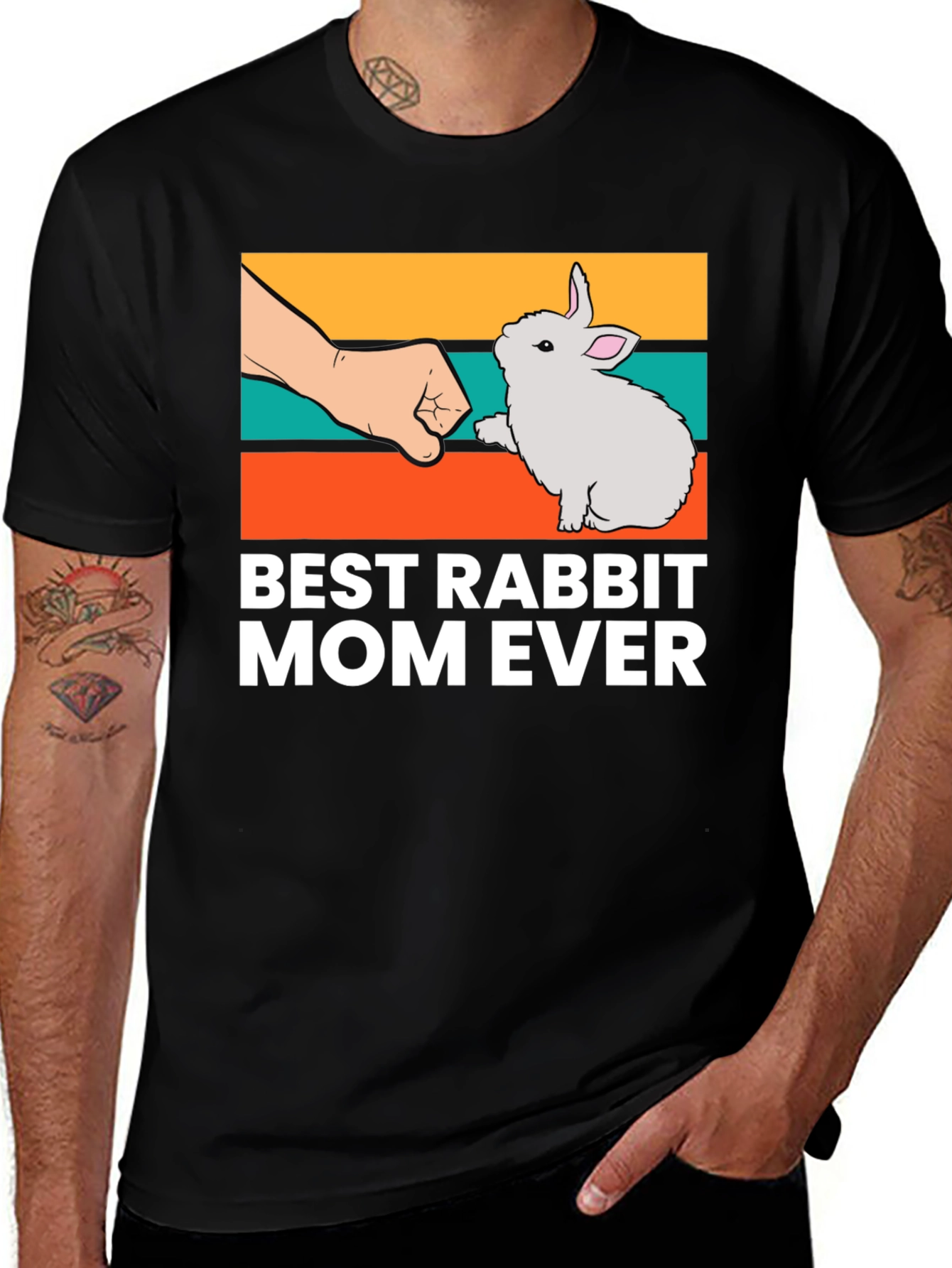 Variant 19 of Best Rabbit Mom Ever T-Shirt, Cute Bunny Tee