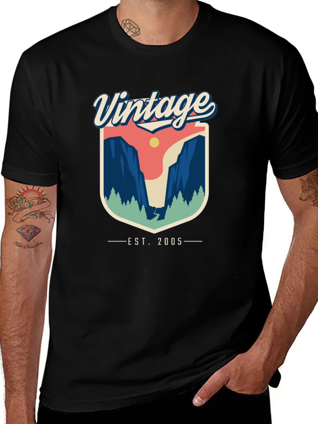 Black Vintage 2005 Yosemite Graphic Tee - Black main image