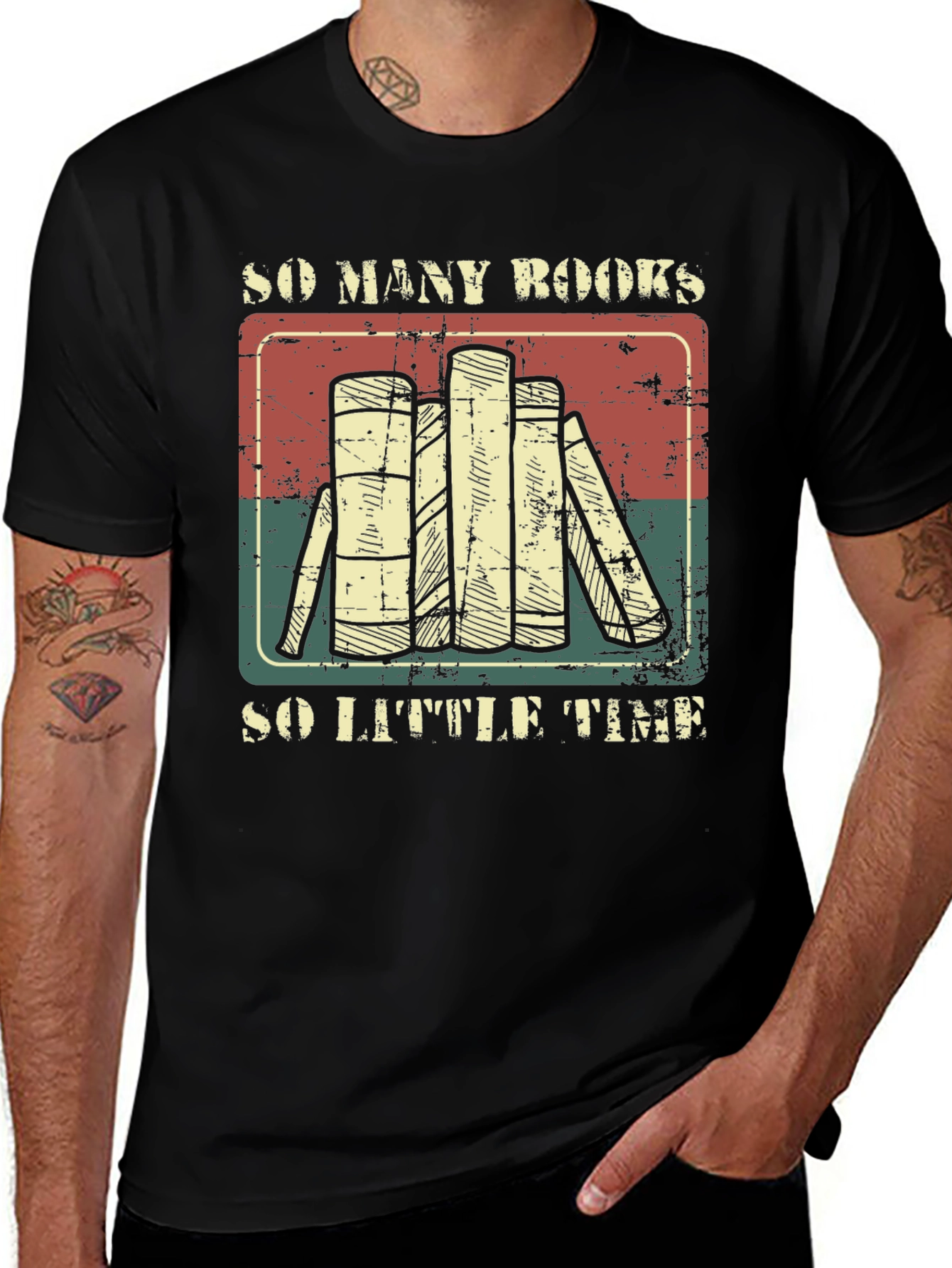 Variant 16 of So Many Books So Little Time Graphic T-Shirt