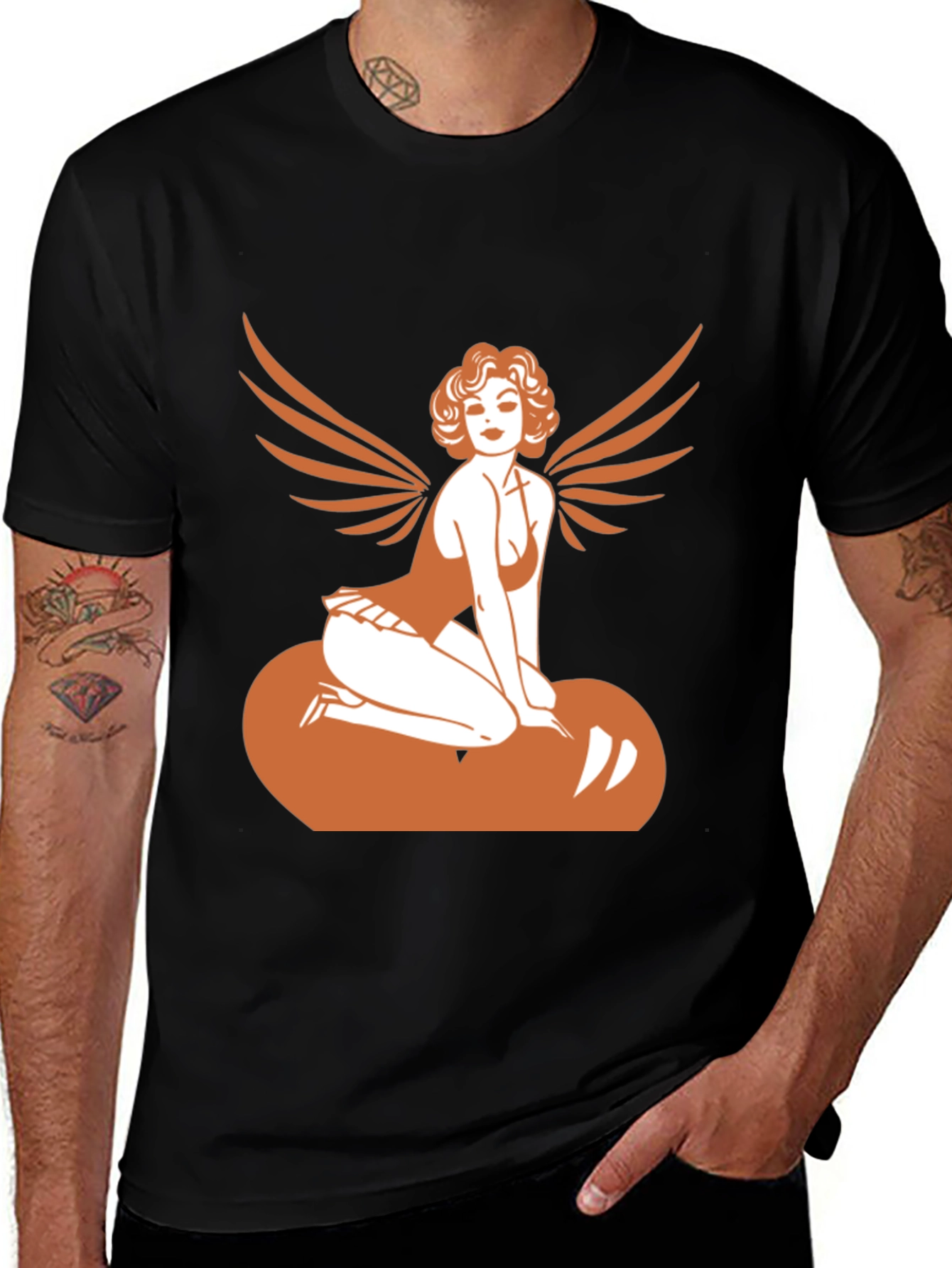 Variant 15 of Angel Pin-up Graphic Tee