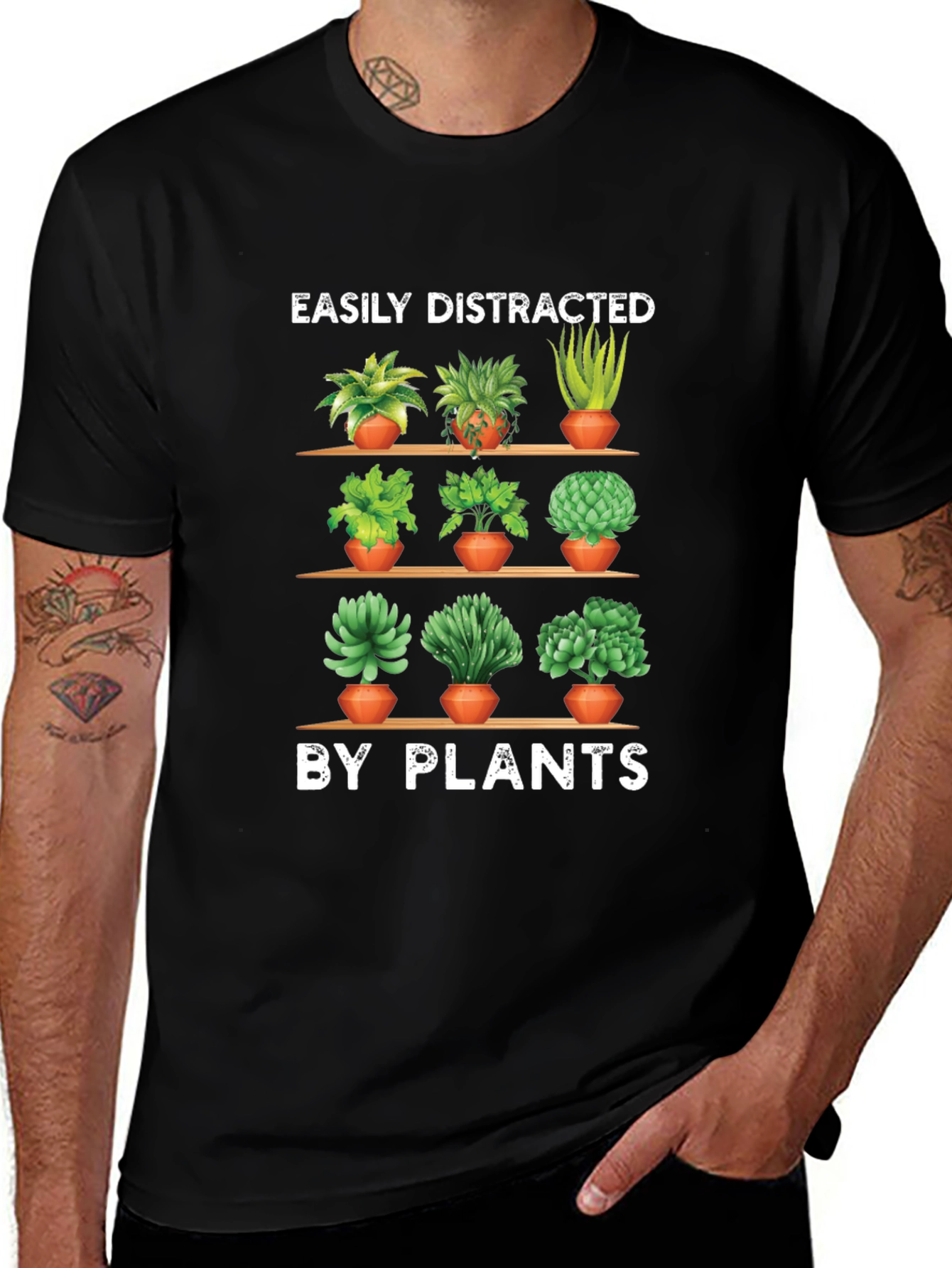 Variant 4 of Easily Distracted By Plants T-Shirt