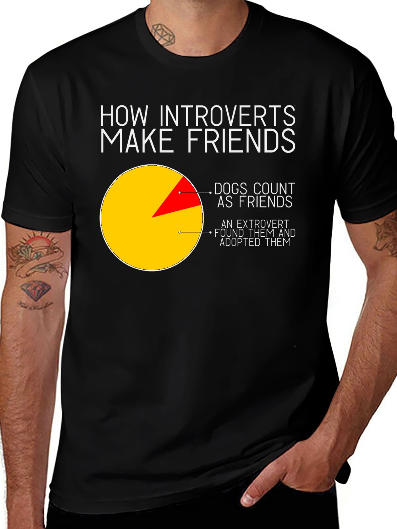 Variant 23 of Introvert Friendship T-Shirt