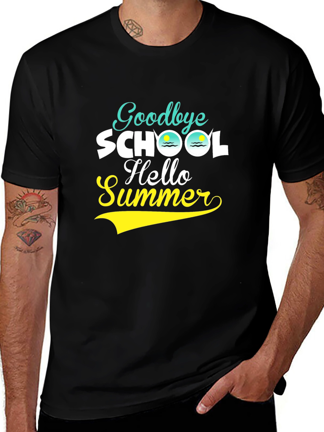 Variant 14 of Goodbye School Hello Summer Graphic T-Shirt