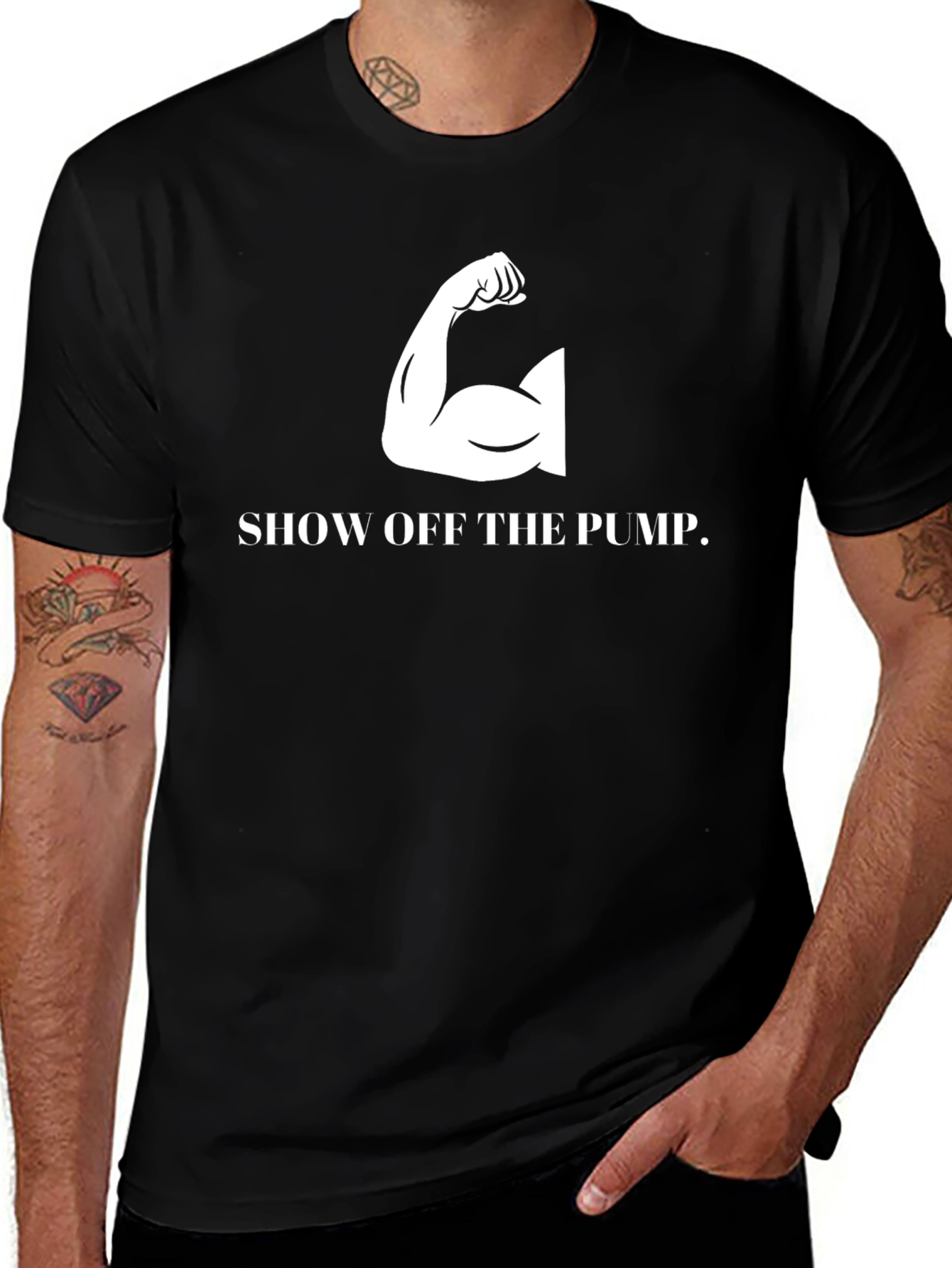 Variant 16 of Show Off The Pump Graphic T-Shirt