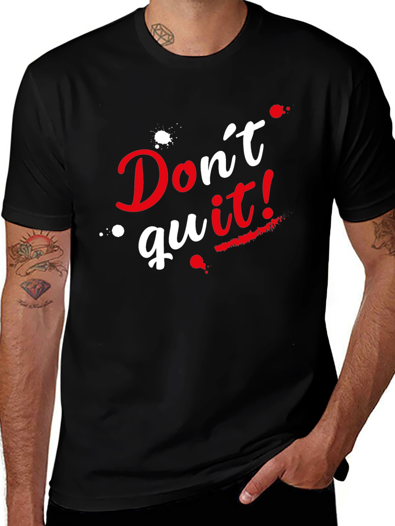 Variant 21 of Motivational Don't Quit Graphic T-Shirt