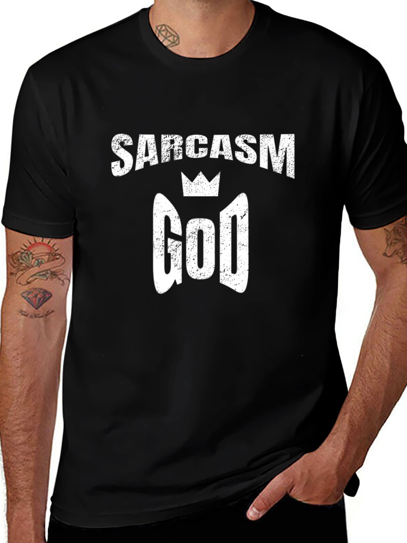 Variant 17 of Sarcasm God T-Shirt - Funny Graphic Tee