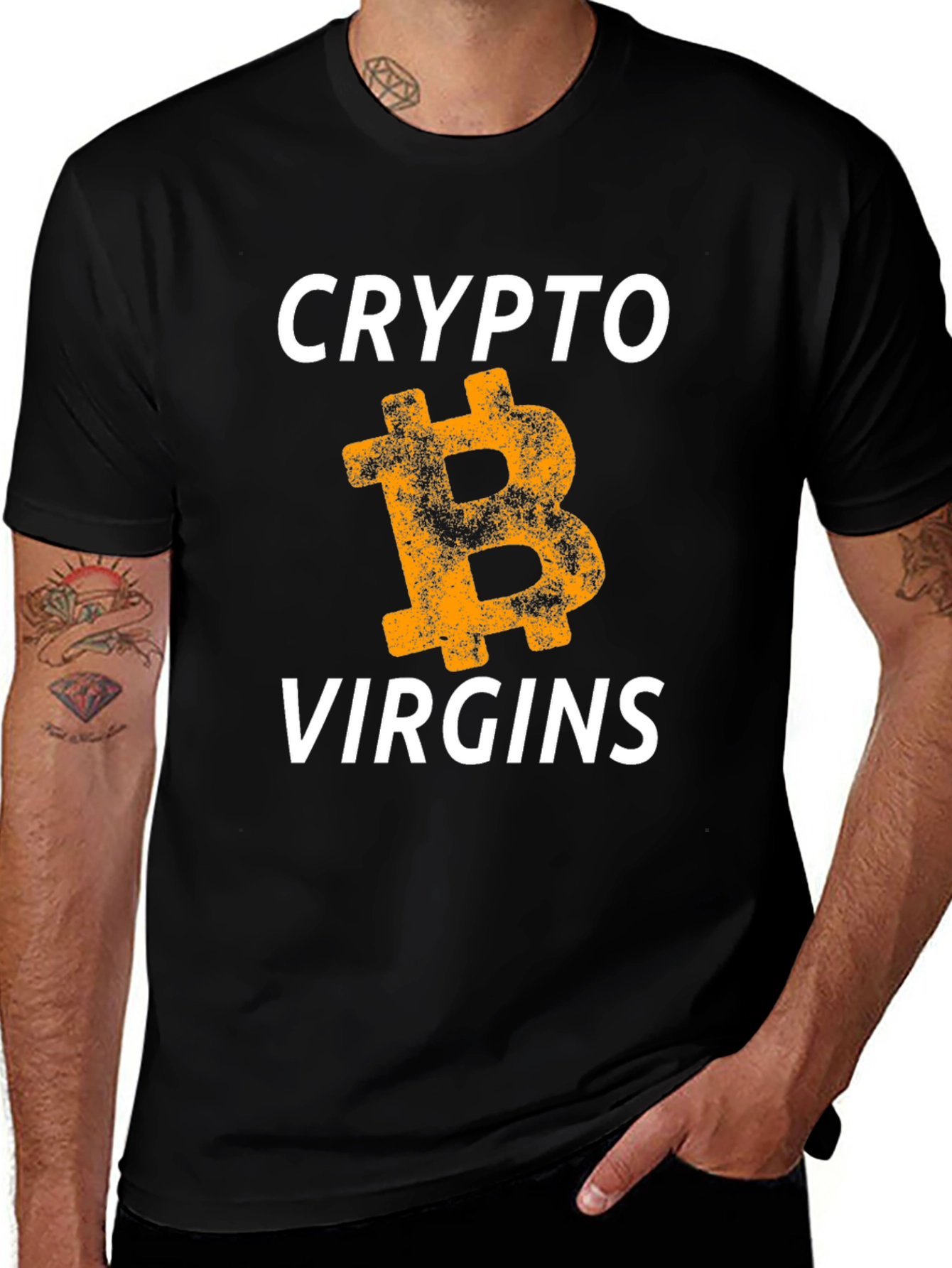 Variant 30 of Crypto Virgins Bitcoin T-Shirt