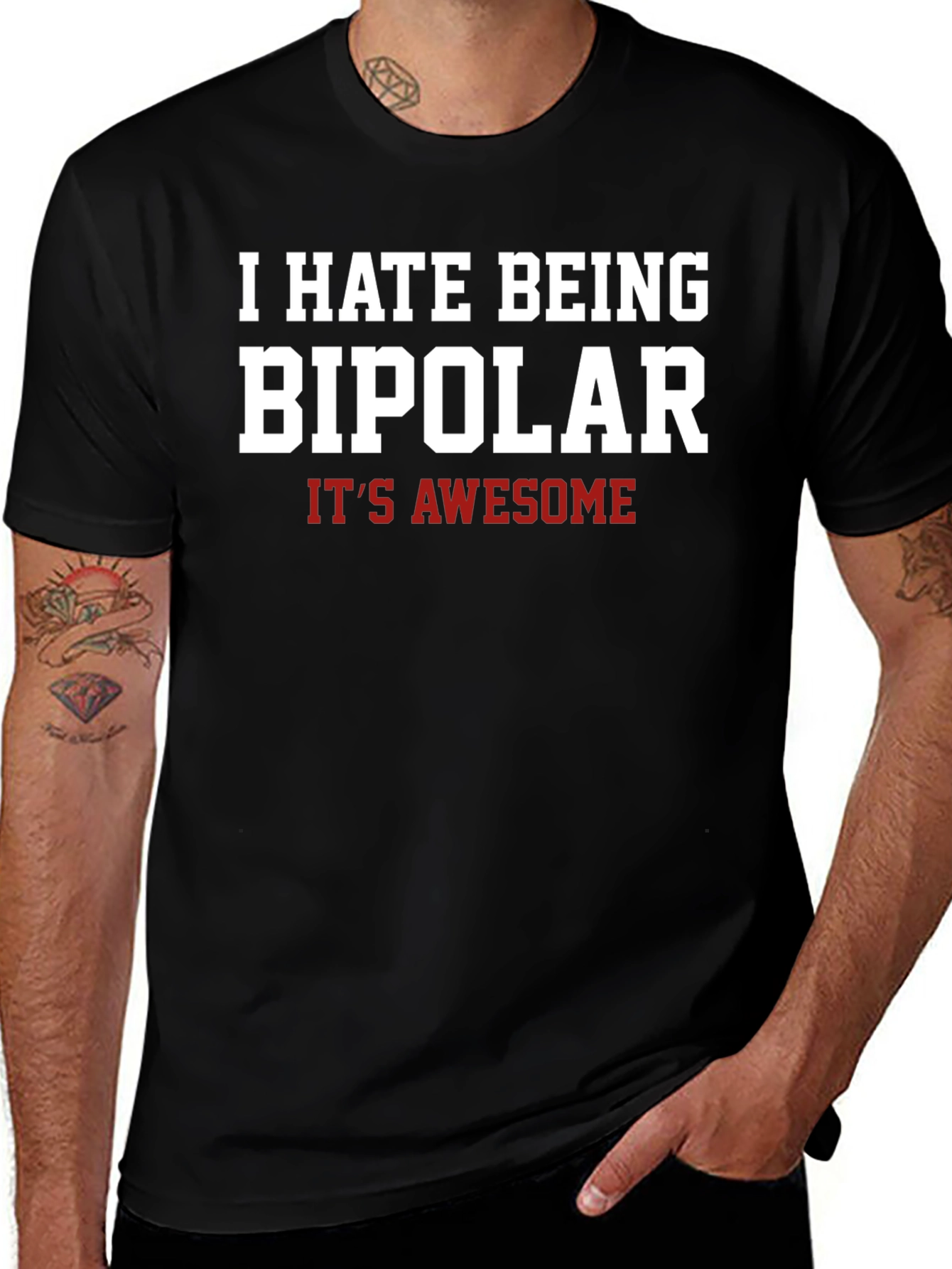 Variant 26 of Funny Bipolar Graphic T-Shirt
