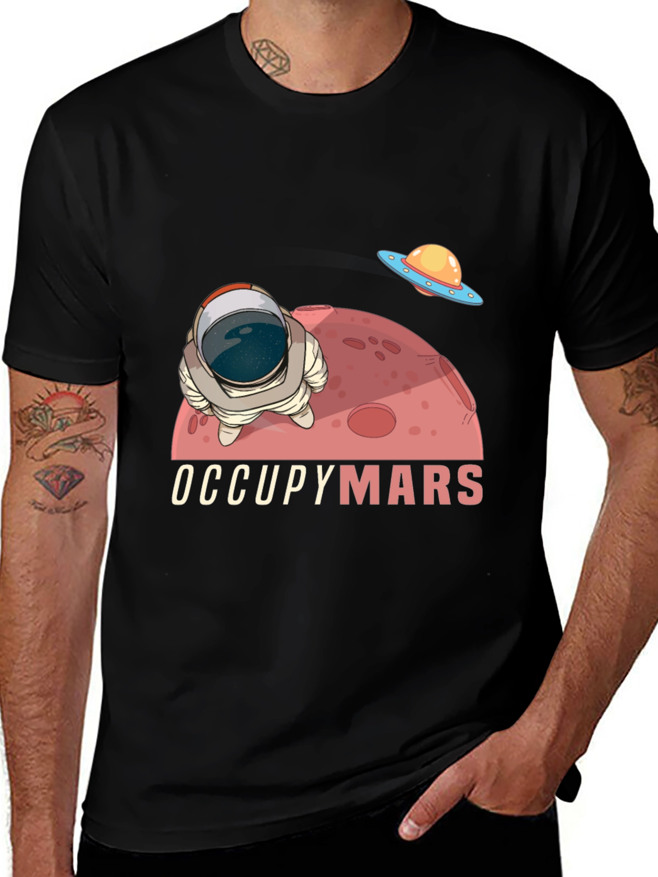 Variant 15 of Occupy Mars Graphic Tee - Space Adventure T-Shirt