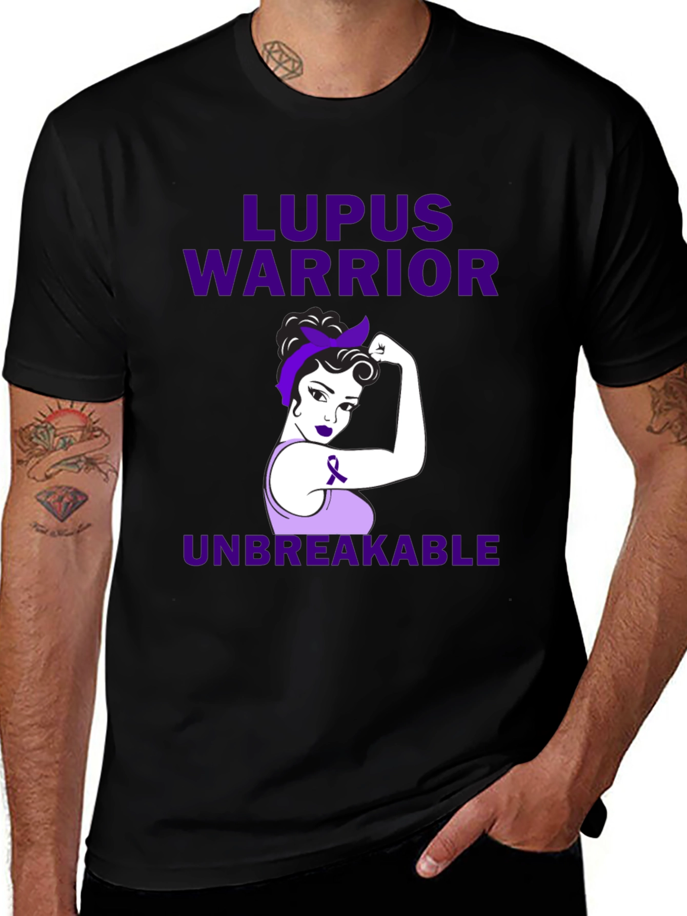 Lupus Warrior T-Shirt - Unbreakable Awareness Support Tee