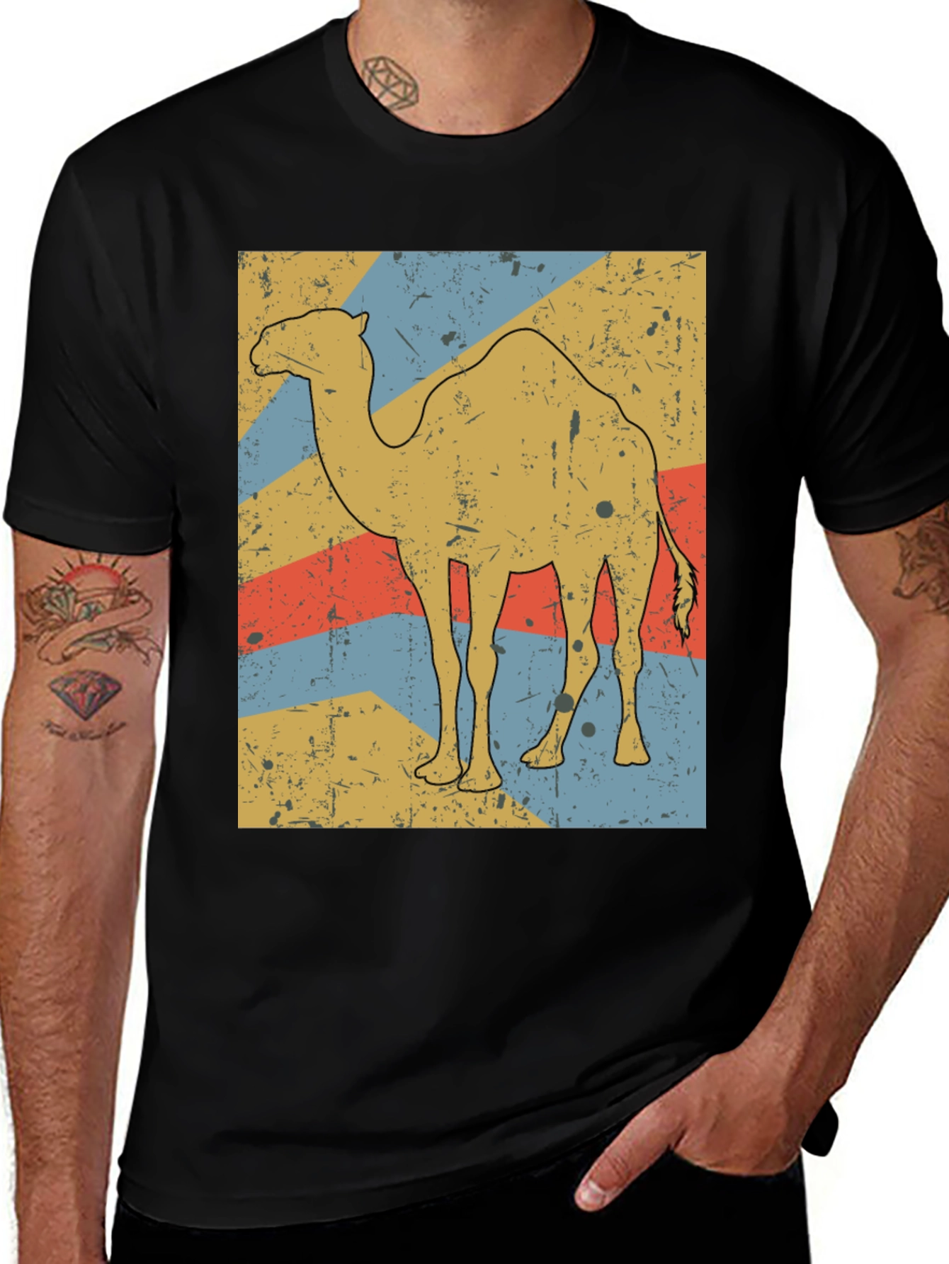 Variant 6 of Vintage Camel Graphic Tee - Retro Desert Vibes