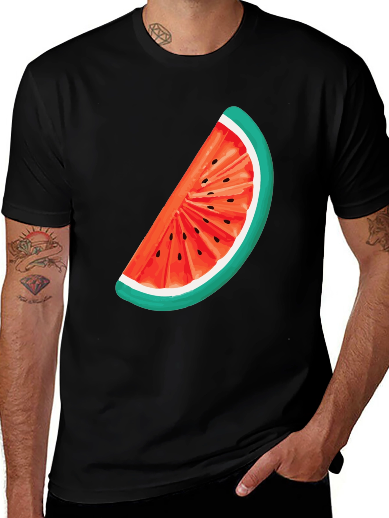 Variant 8 of Watermelon Slice Graphic Tee - Cool Summer Style