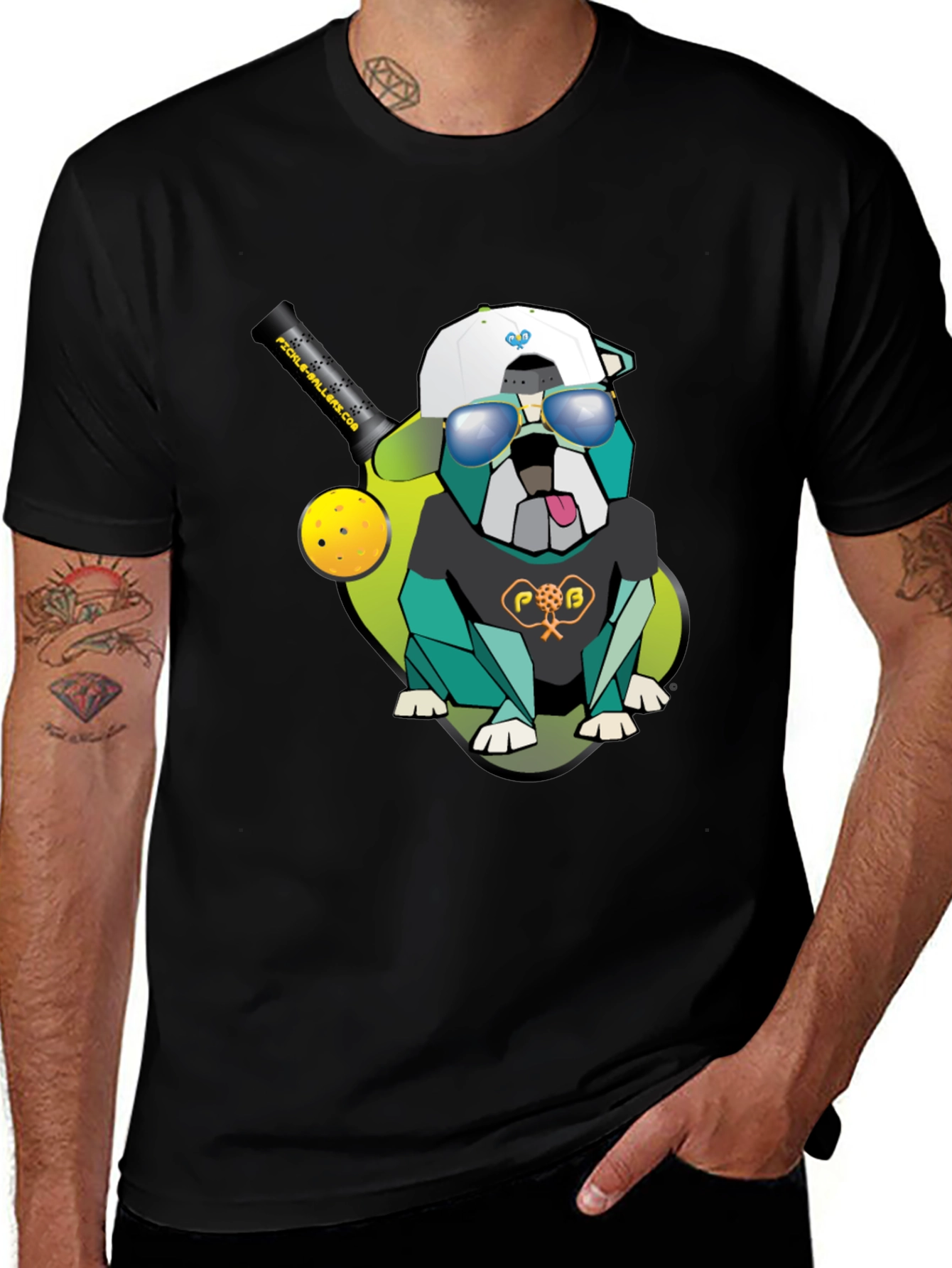 Variant 22 of Pickleball Bulldog Graphic Tee