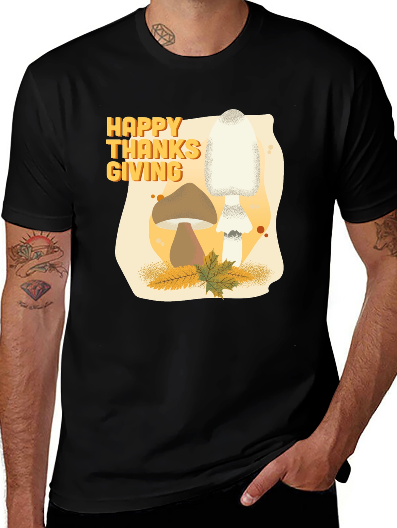 Variant 2 of Happy Thanksgiving Mushroom T-Shirt