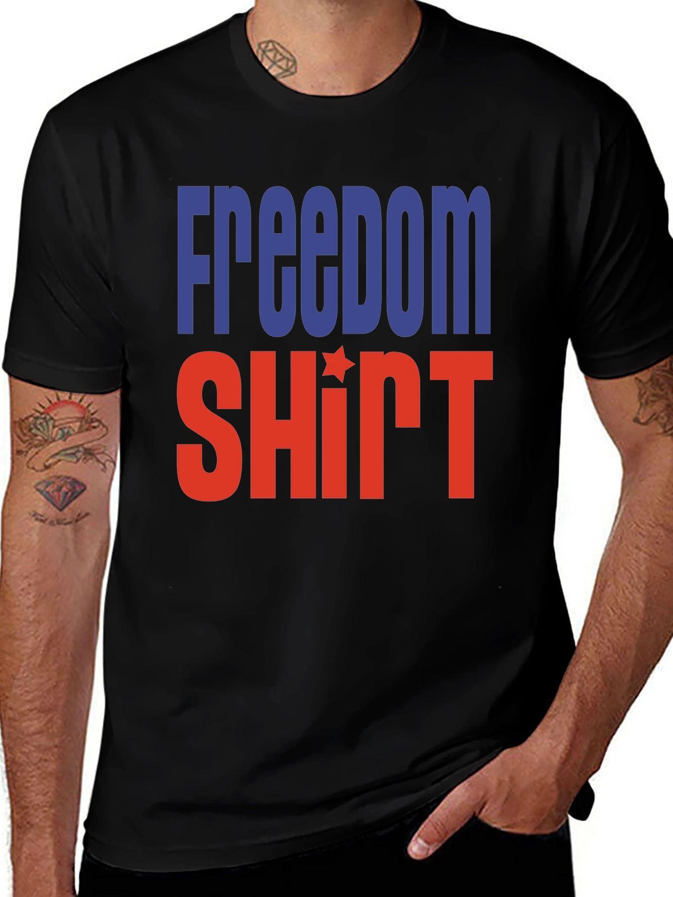 Variant 17 of Freedom Shirt - Patriotic Graphic Tee