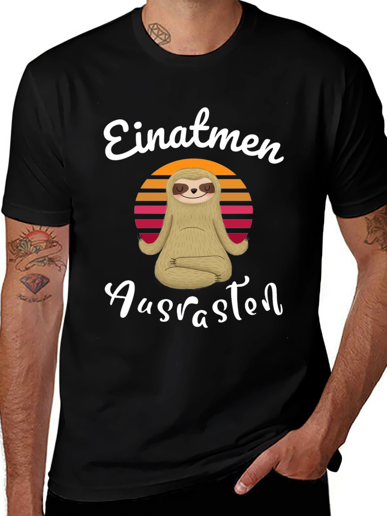 Variant 6 of Einatmen Ausrasten Sloth Yoga T-Shirt