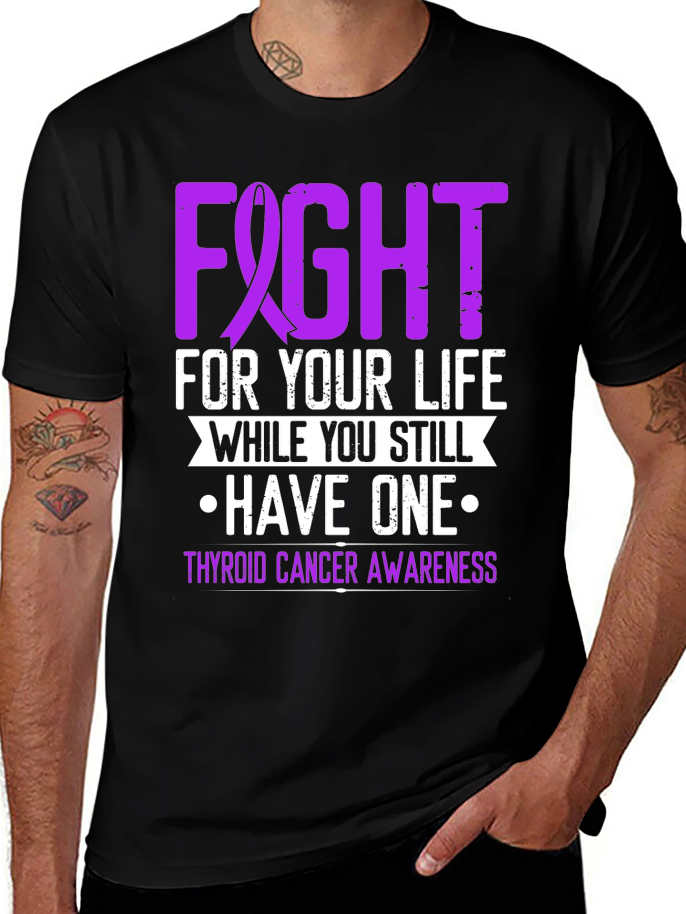 Thyroid Cancer Awareness T-Shirt - Fight For Your Life