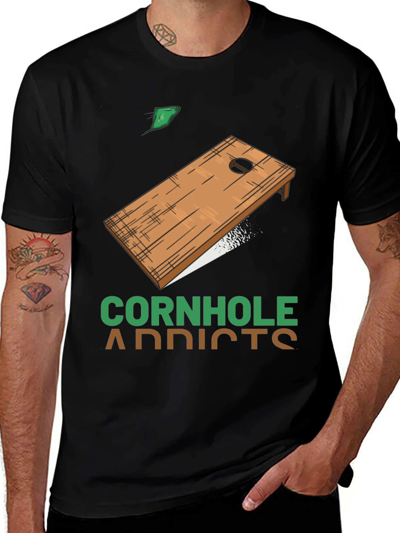 Variant 2 of Cornhole Addicts T-Shirt - Casual Tee