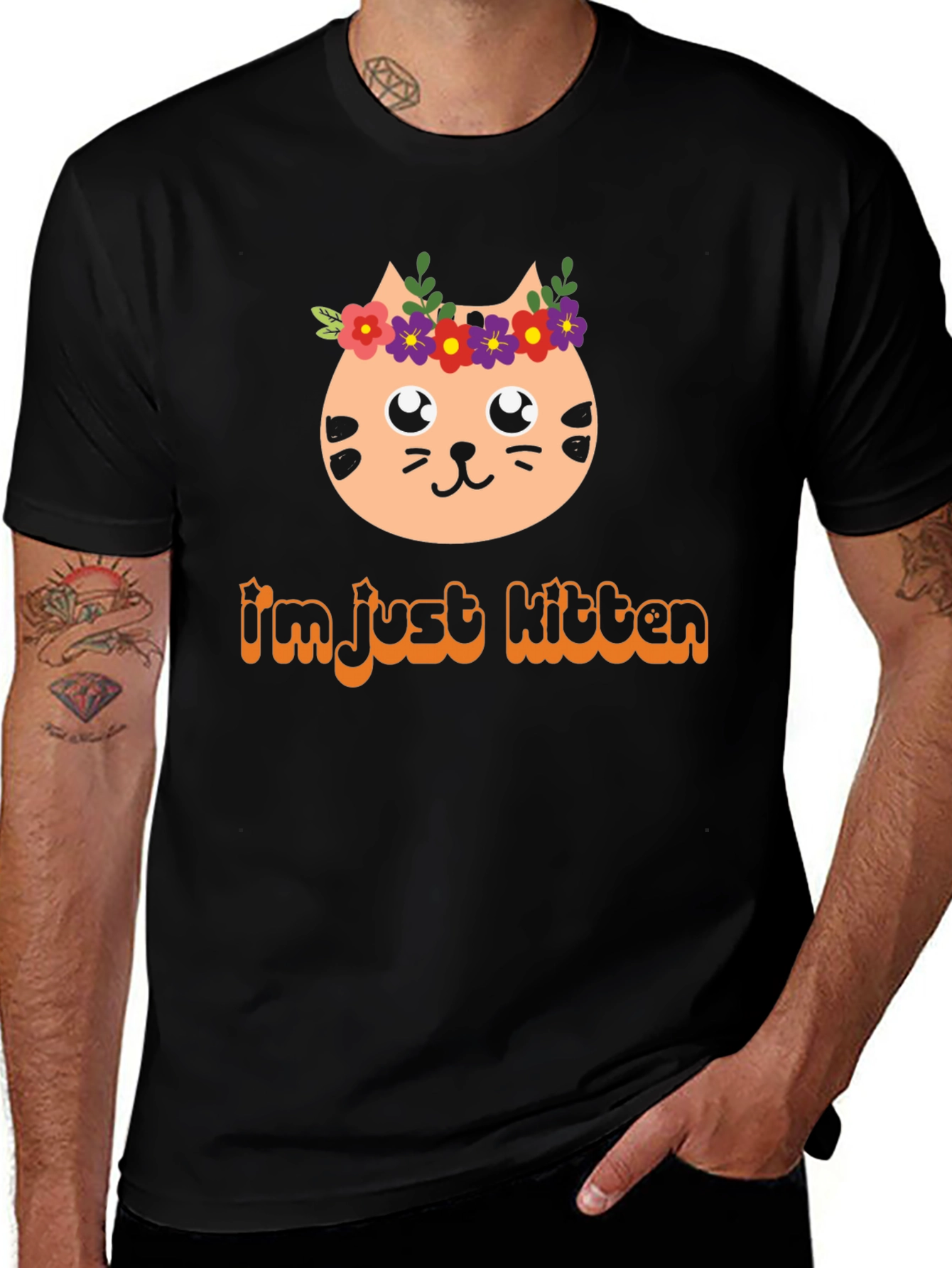 Variant 15 of I'm Just Kitten Tee - Funny Cat Lover T-Shirt