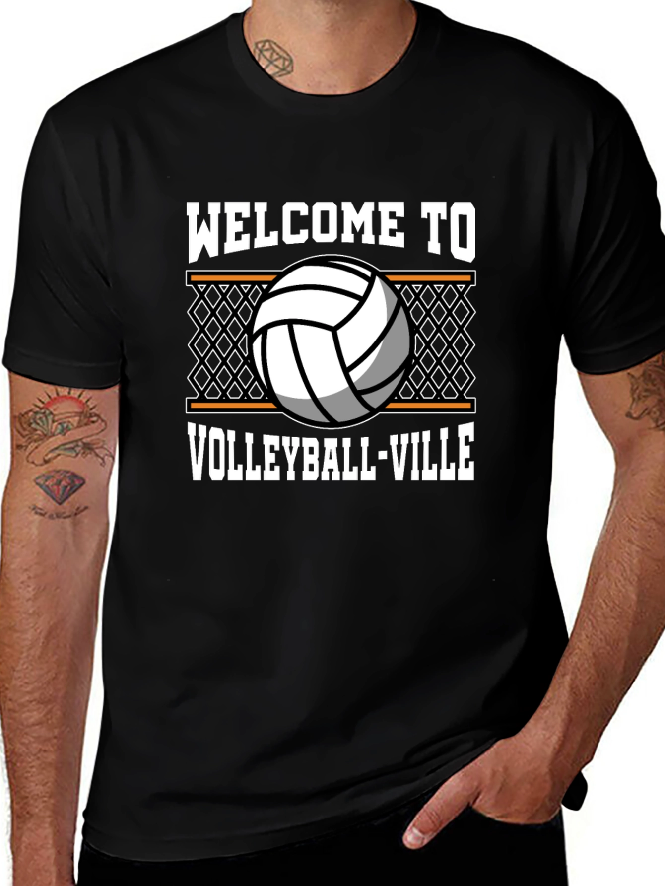 Variant 17 of Welcome to Volleyball-Ville T-Shirt