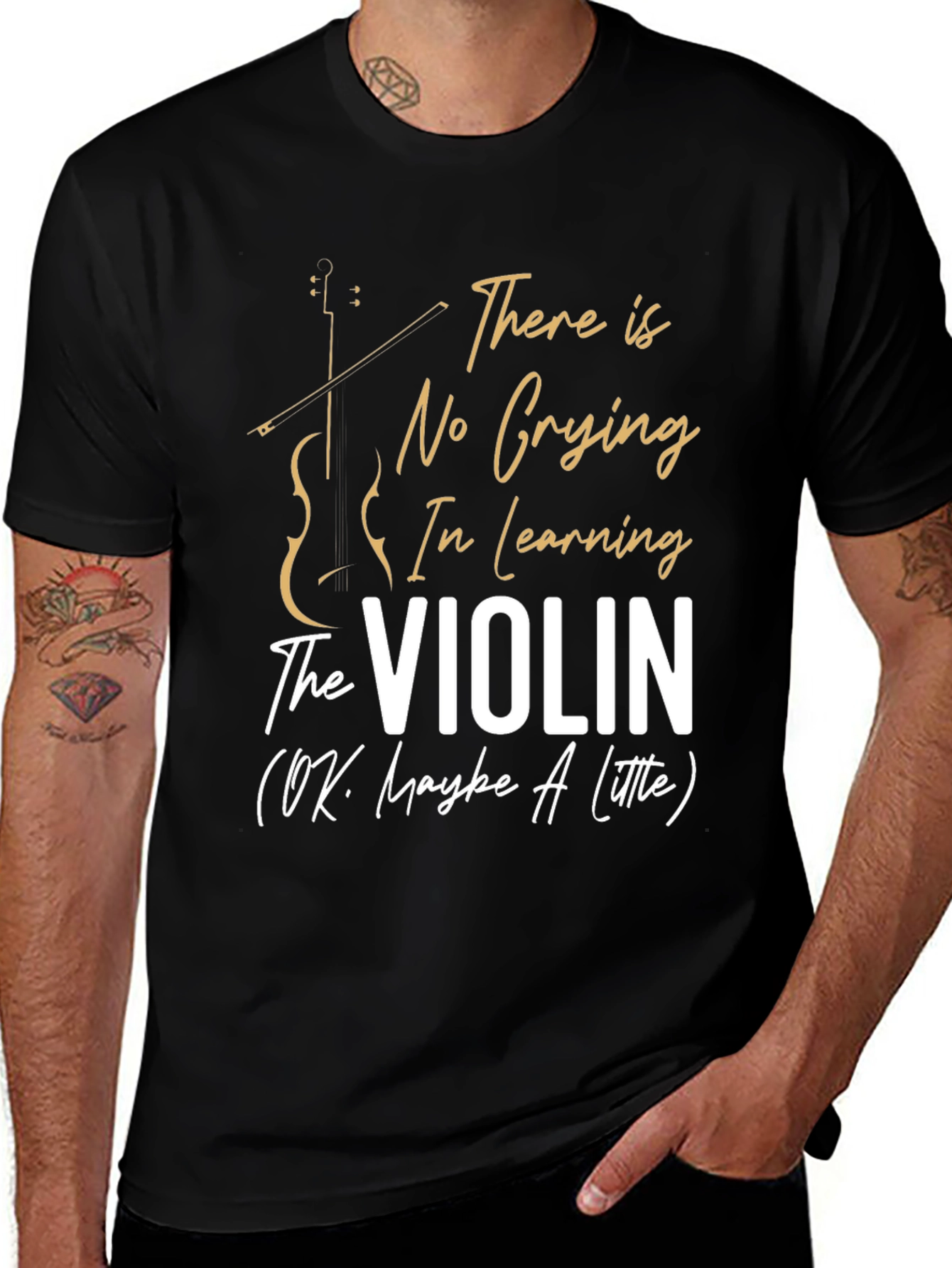 Variant 8 of Funny Violin T-Shirt for Music Lovers