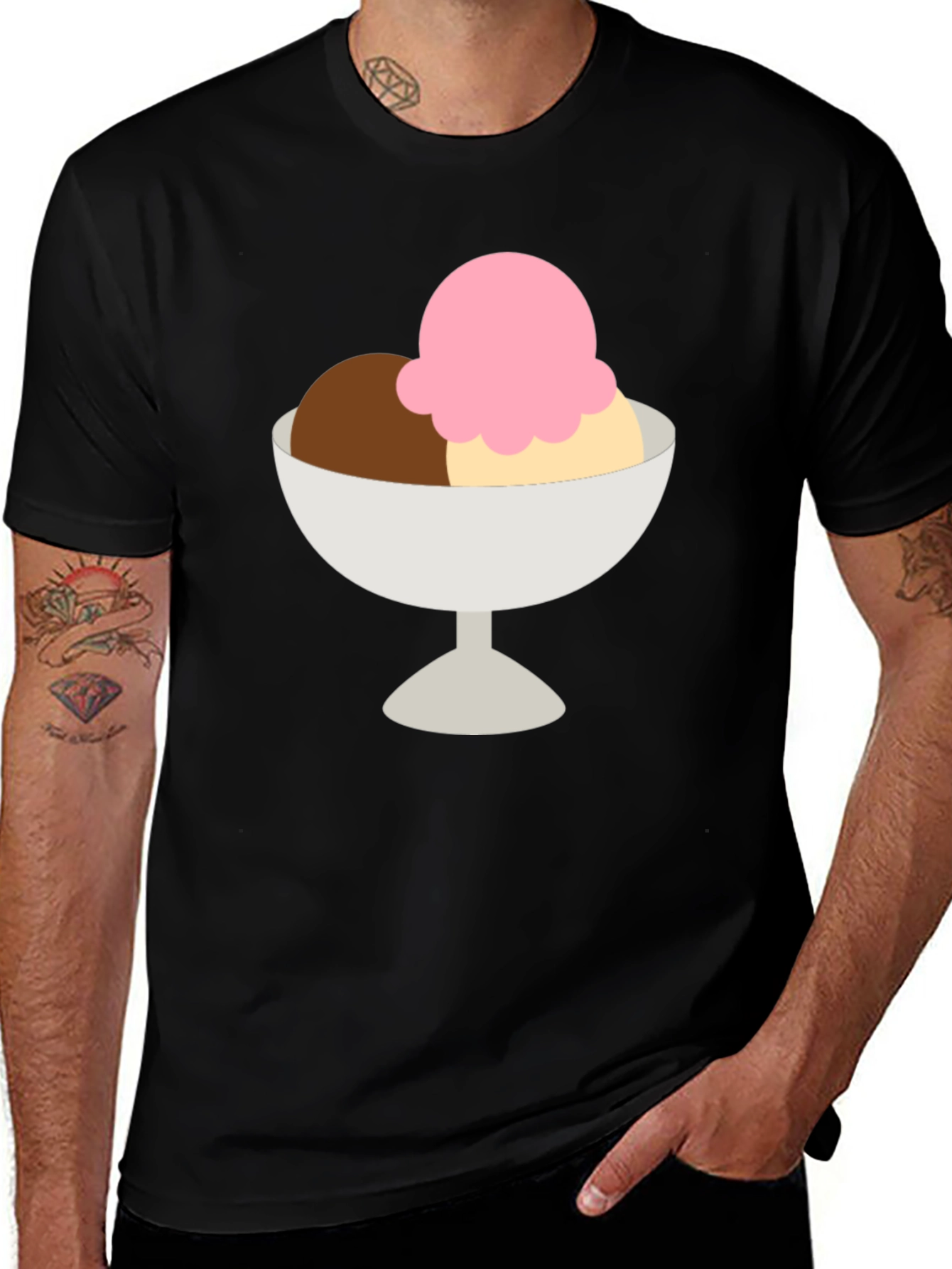 Variant 4 of Ice Cream T-Shirt - Dessert Graphic Tee