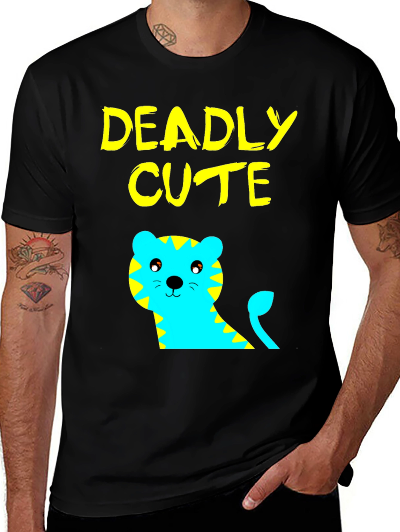 Variant 20 of Deadly Cute Tiger Graphic Tee