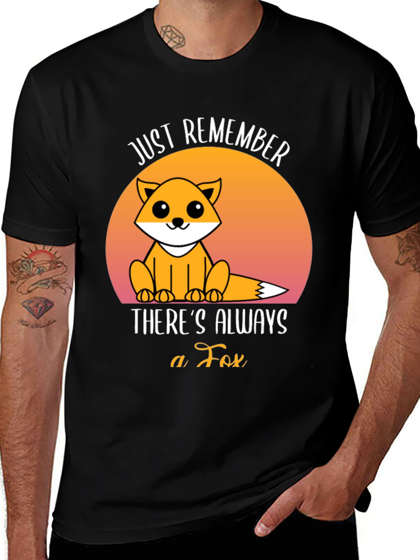 Variant 13 of Always a Fox Graphic T-Shirt