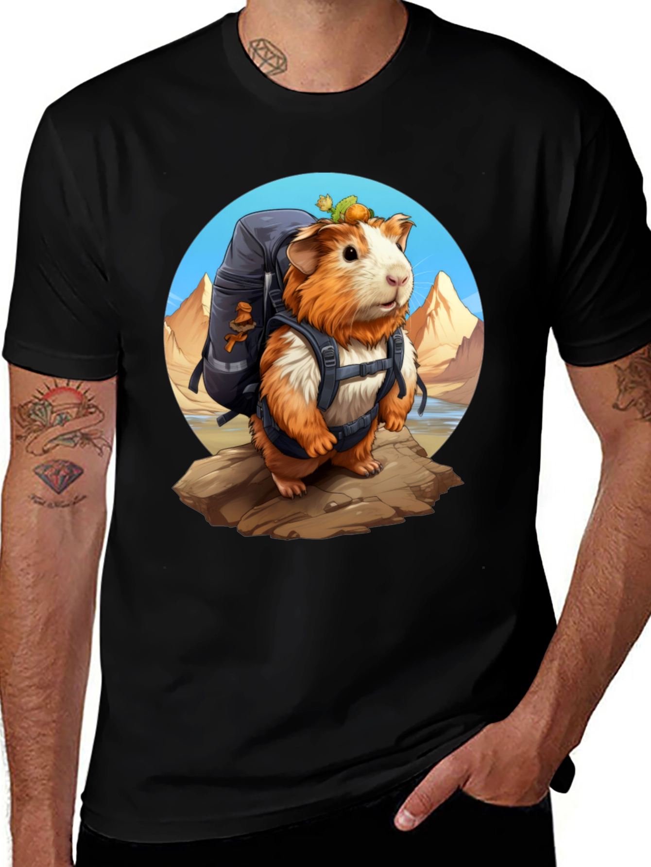 Variant 24 of Adventurous Guinea Pig T-Shirt