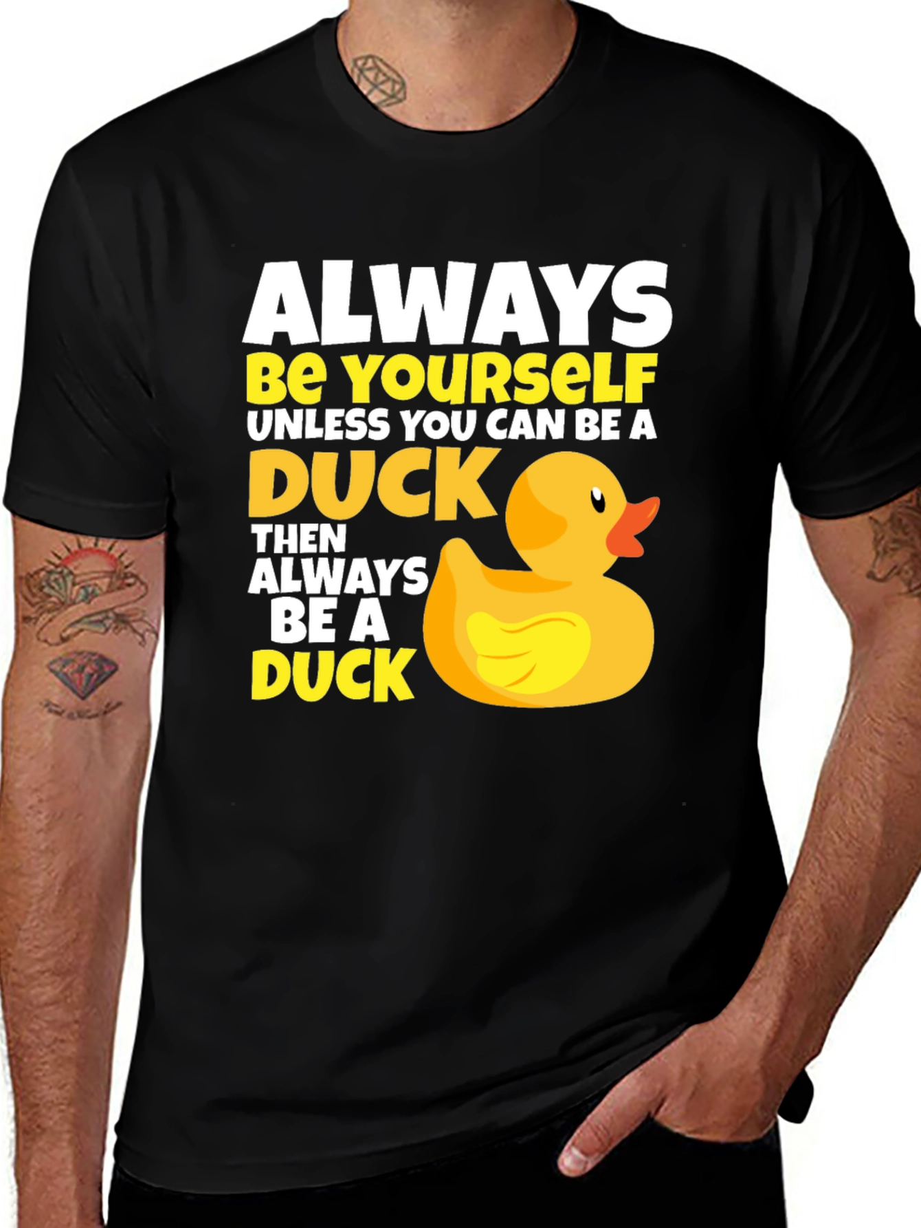 Variant 17 of Be a Duck Graphic Tee - Funny Novelty T-Shirt