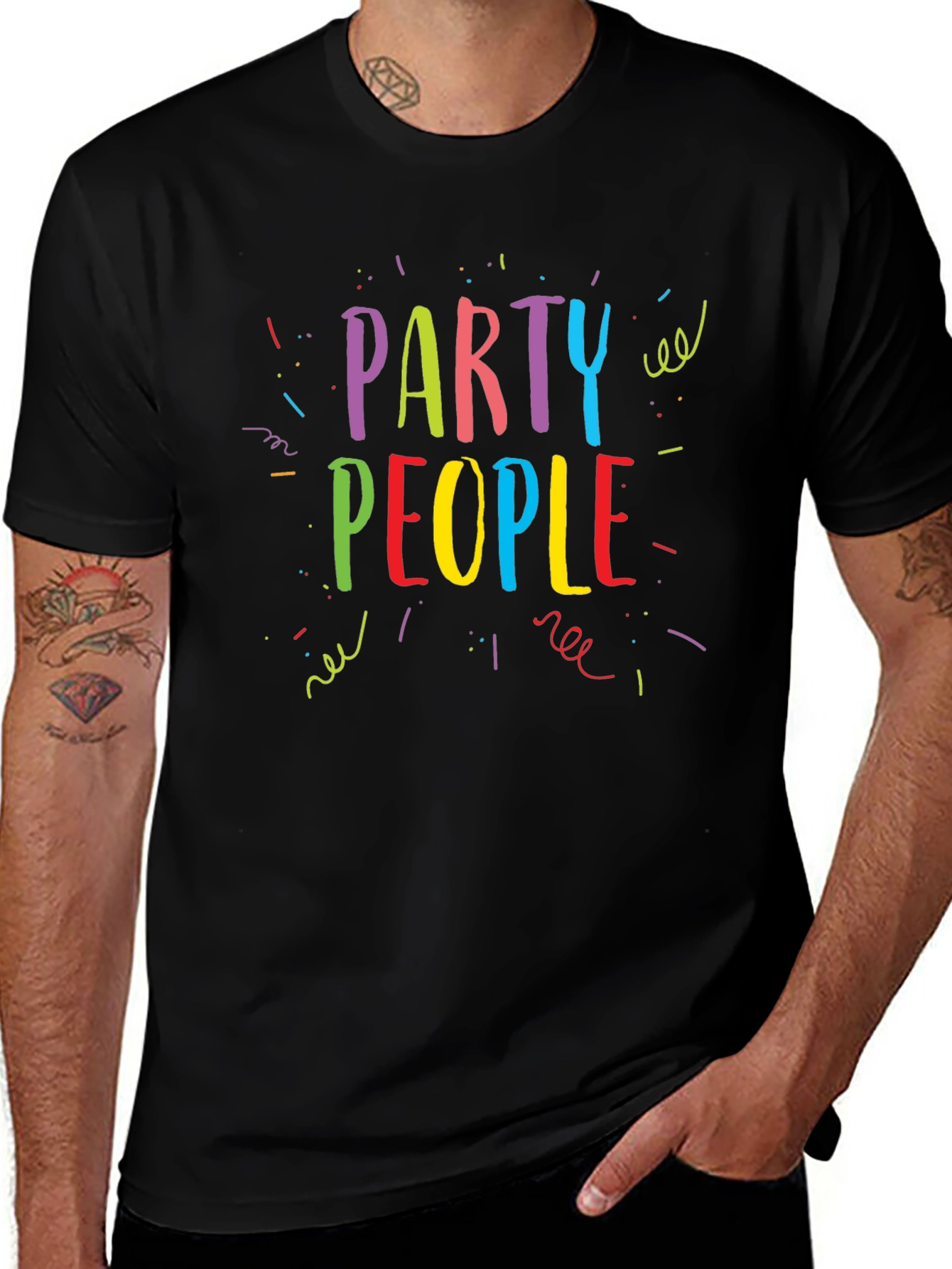 Variant 4 of Party People Graphic Print T-Shirt