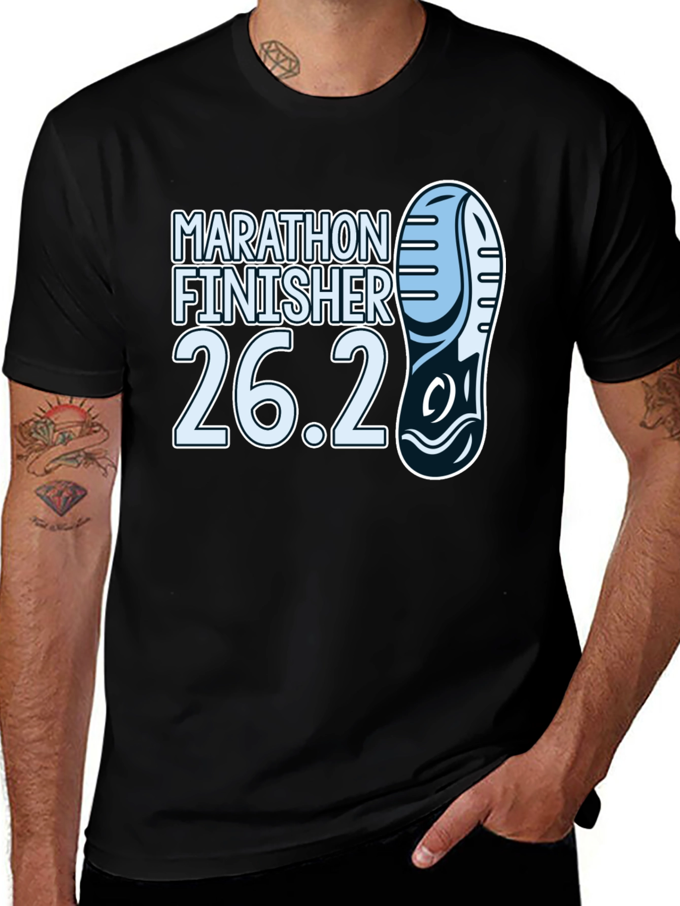Variant 28 of Marathon Finisher T-Shirt - 26.2 Mile Race