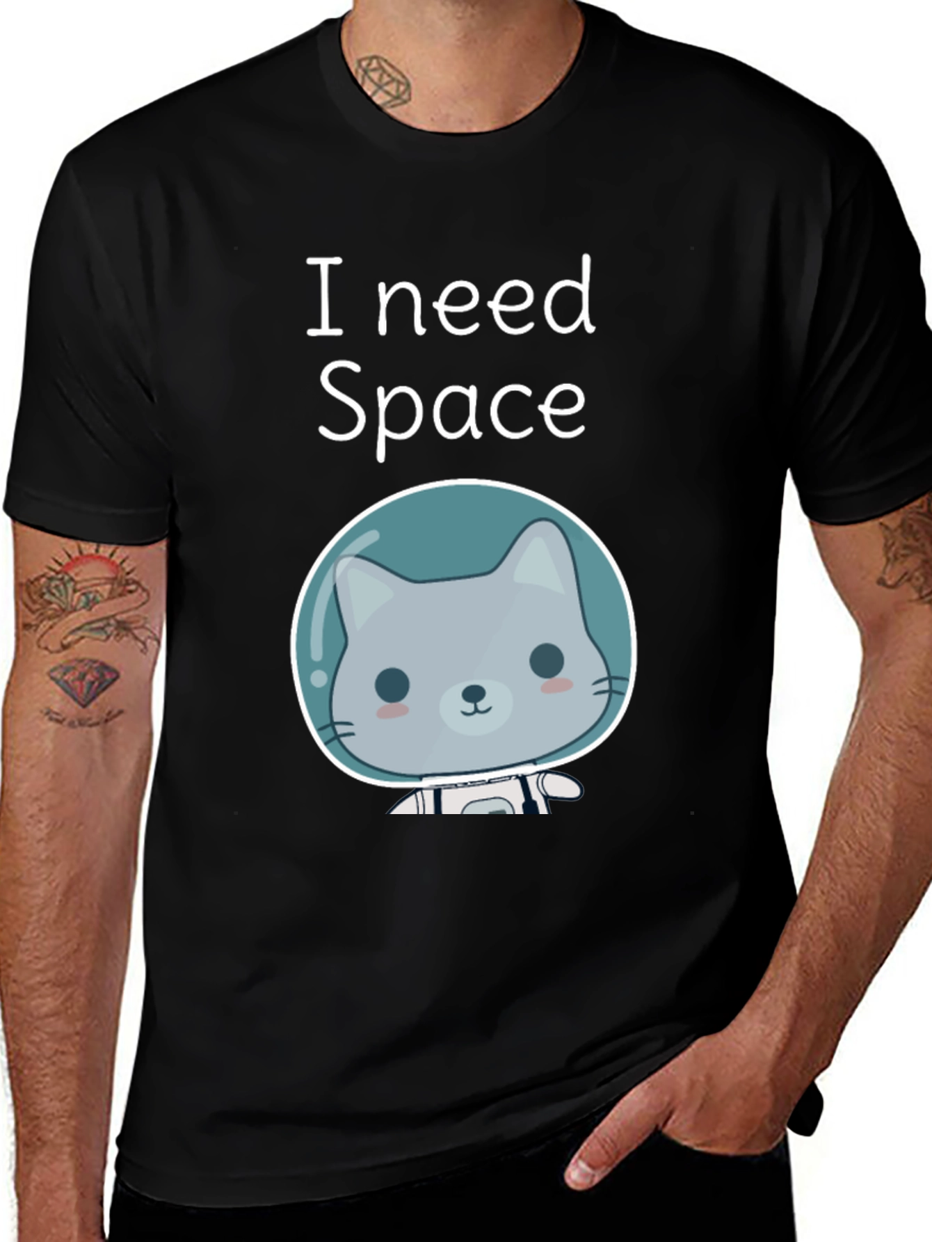 Variant 28 of I Need Space Cat T-Shirt