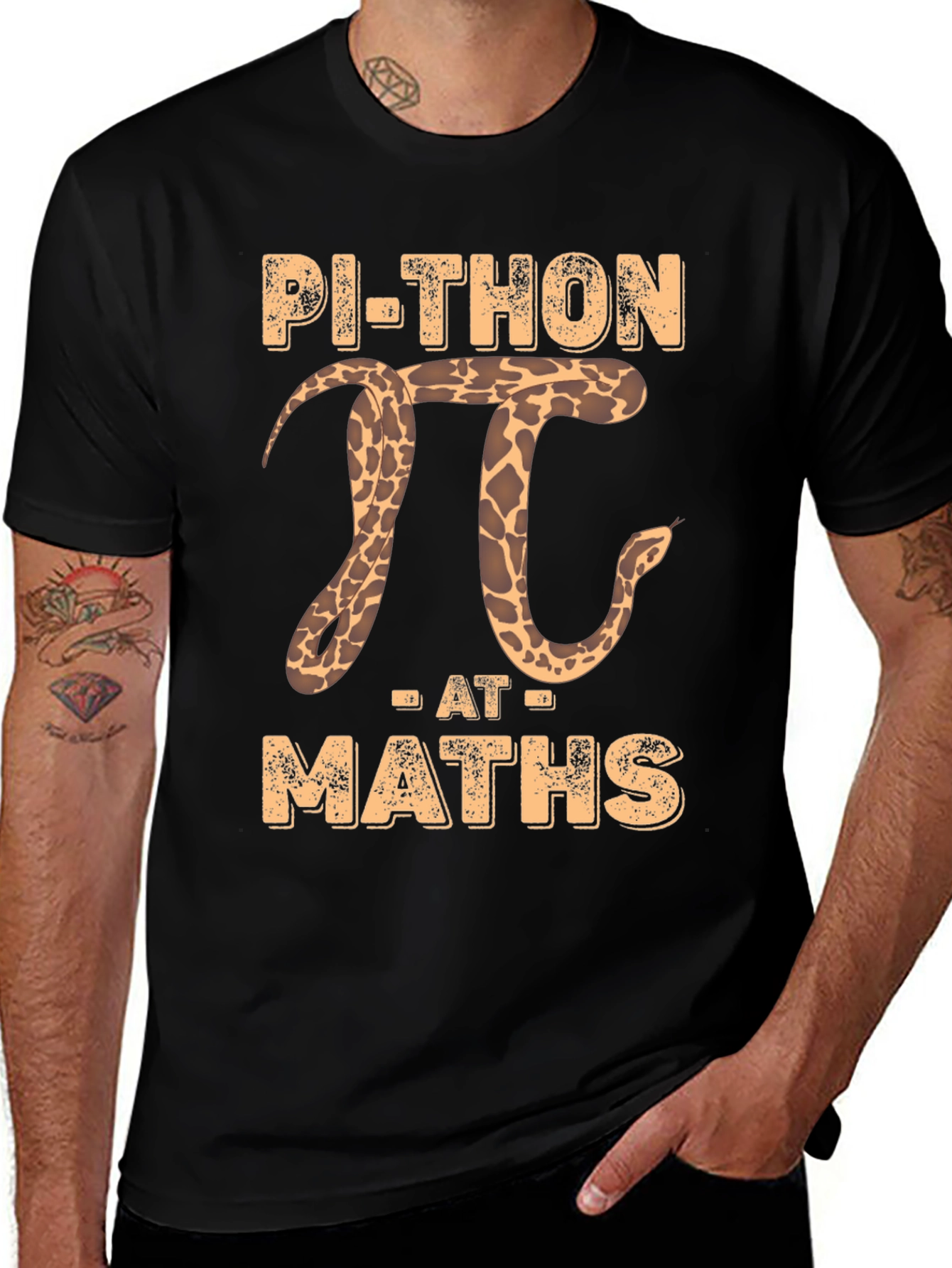 Variant 12 of Pi-thon At Maths Funny Graphic T-Shirt