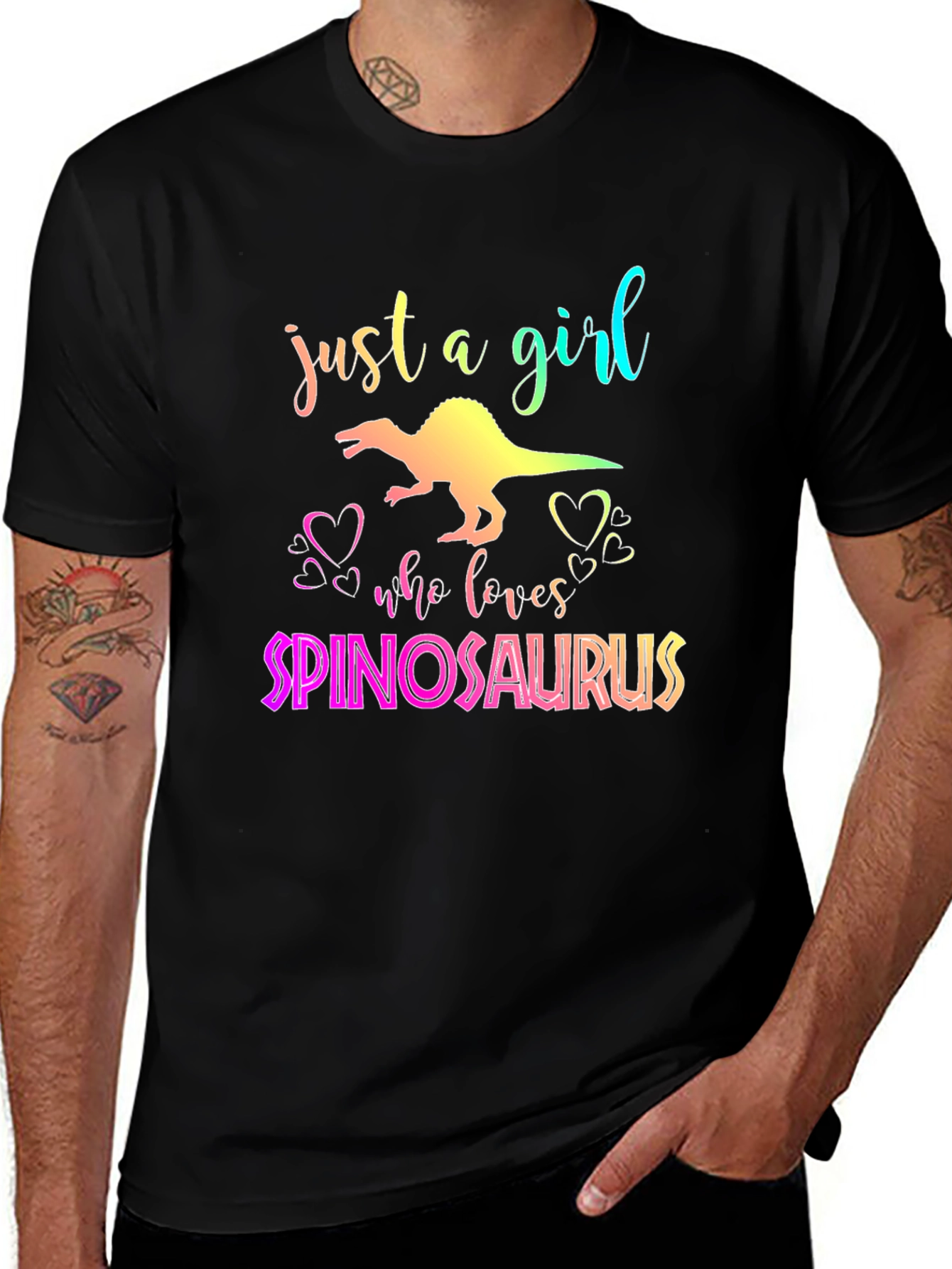 Variant 21 of Spinosaurus Girl's T-Shirt - Dinosaur Lover Tee