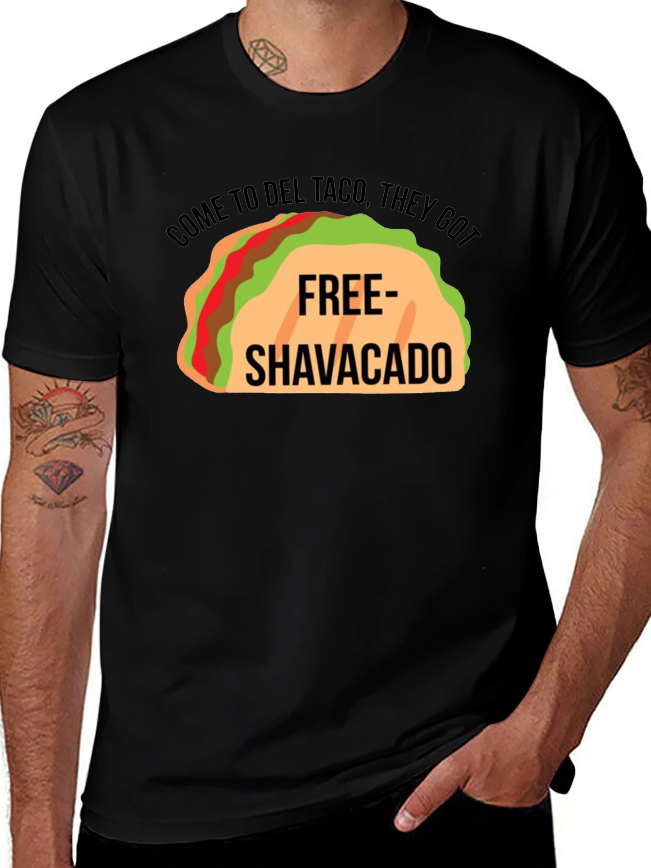 Del Taco Free Shavacado Graphic T-Shirt