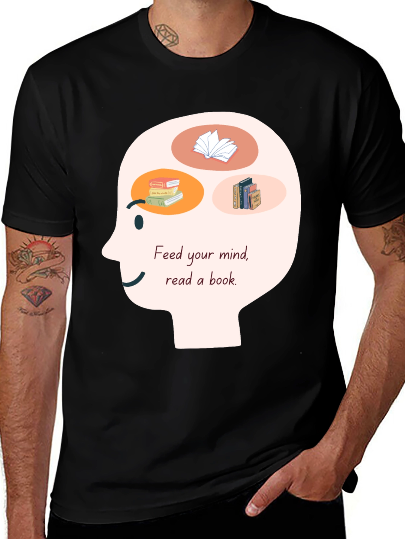 Variant 27 of Feed Your Mind Book Lover T-Shirt