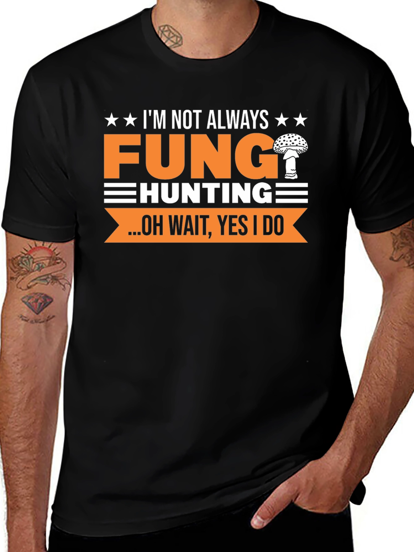 Variant 11 of Funny Fungi Hunting T-Shirt