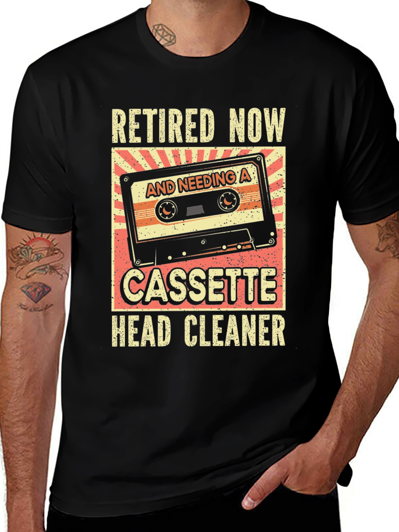 Variant 4 of Retired Now Cassette Head Cleaner T-Shirt