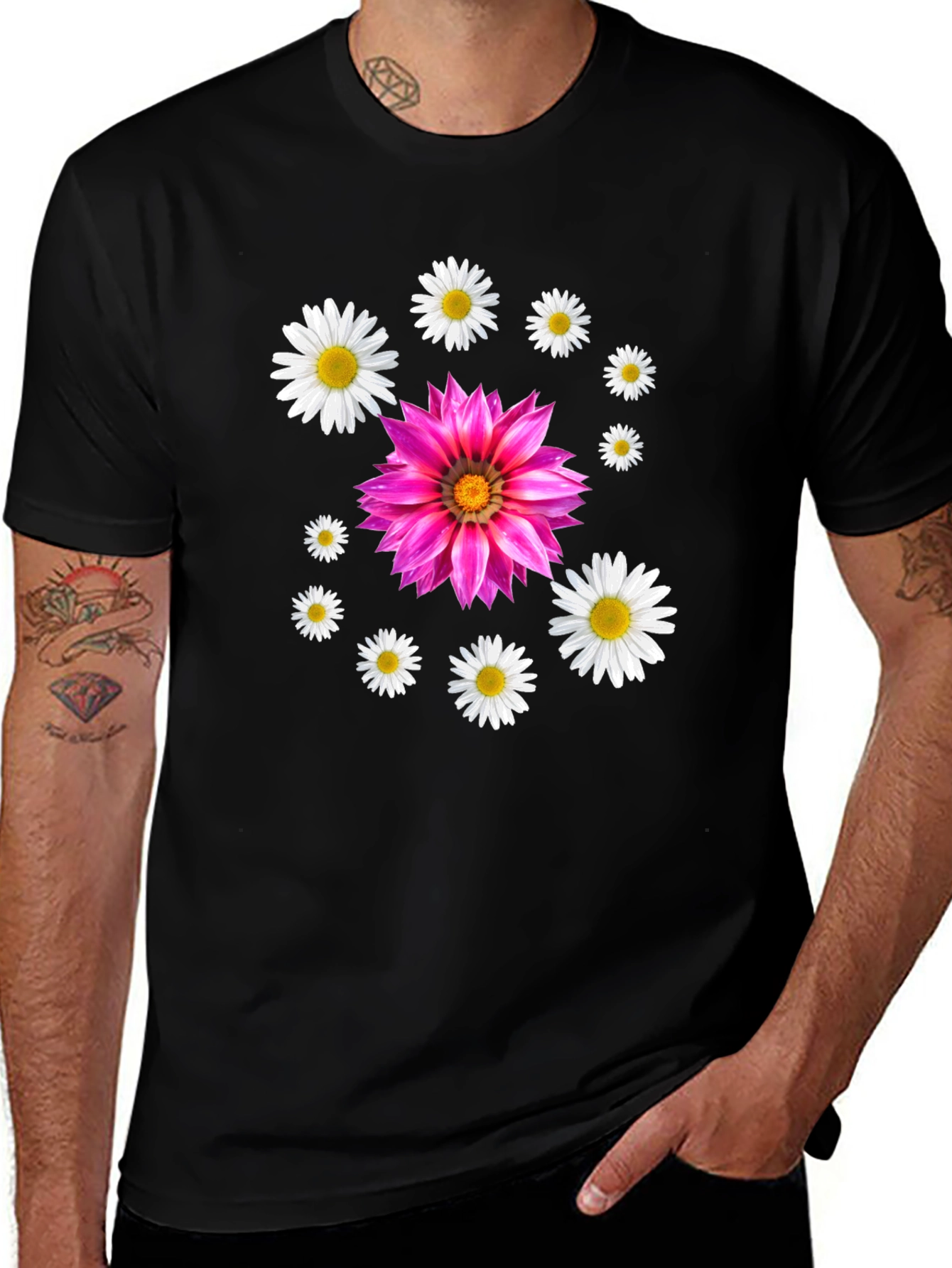 Variant 30 of Floral Print Crew Neck T-Shirt