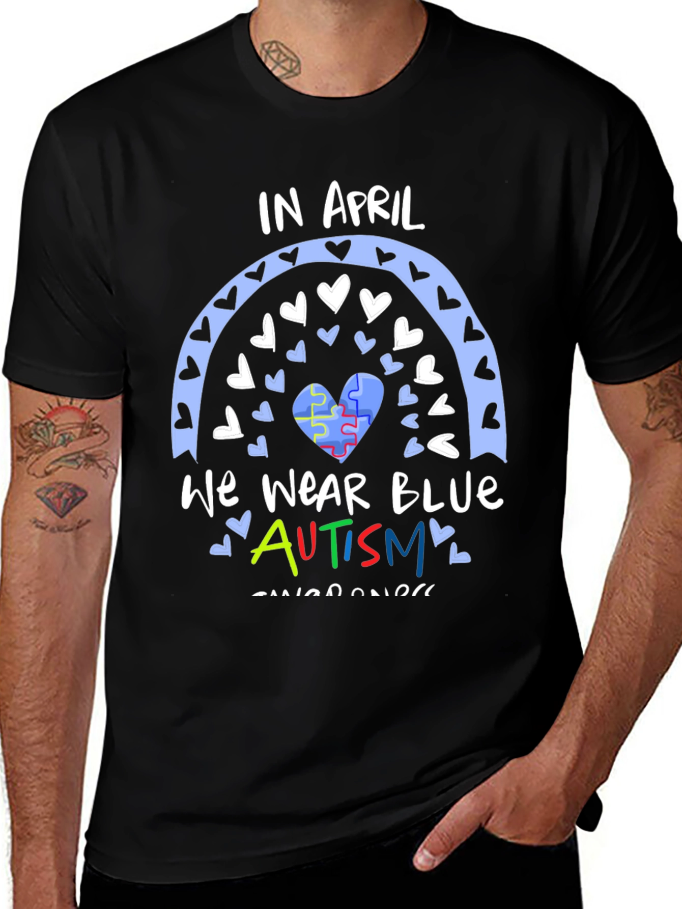 Variant 29 of Autism Awareness T-Shirt - "In April We Wear Blue"