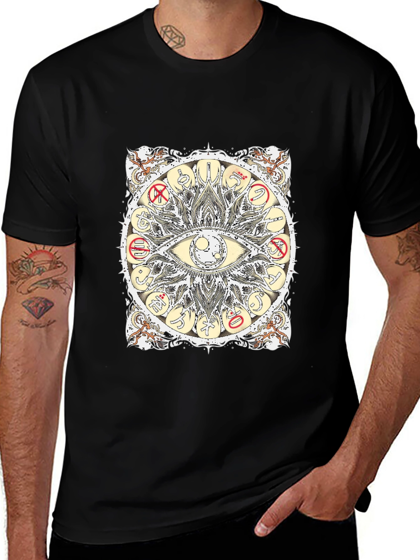 Variant 18 of Mystic Eye Graphic Tee - Unisex Black T-Shirt