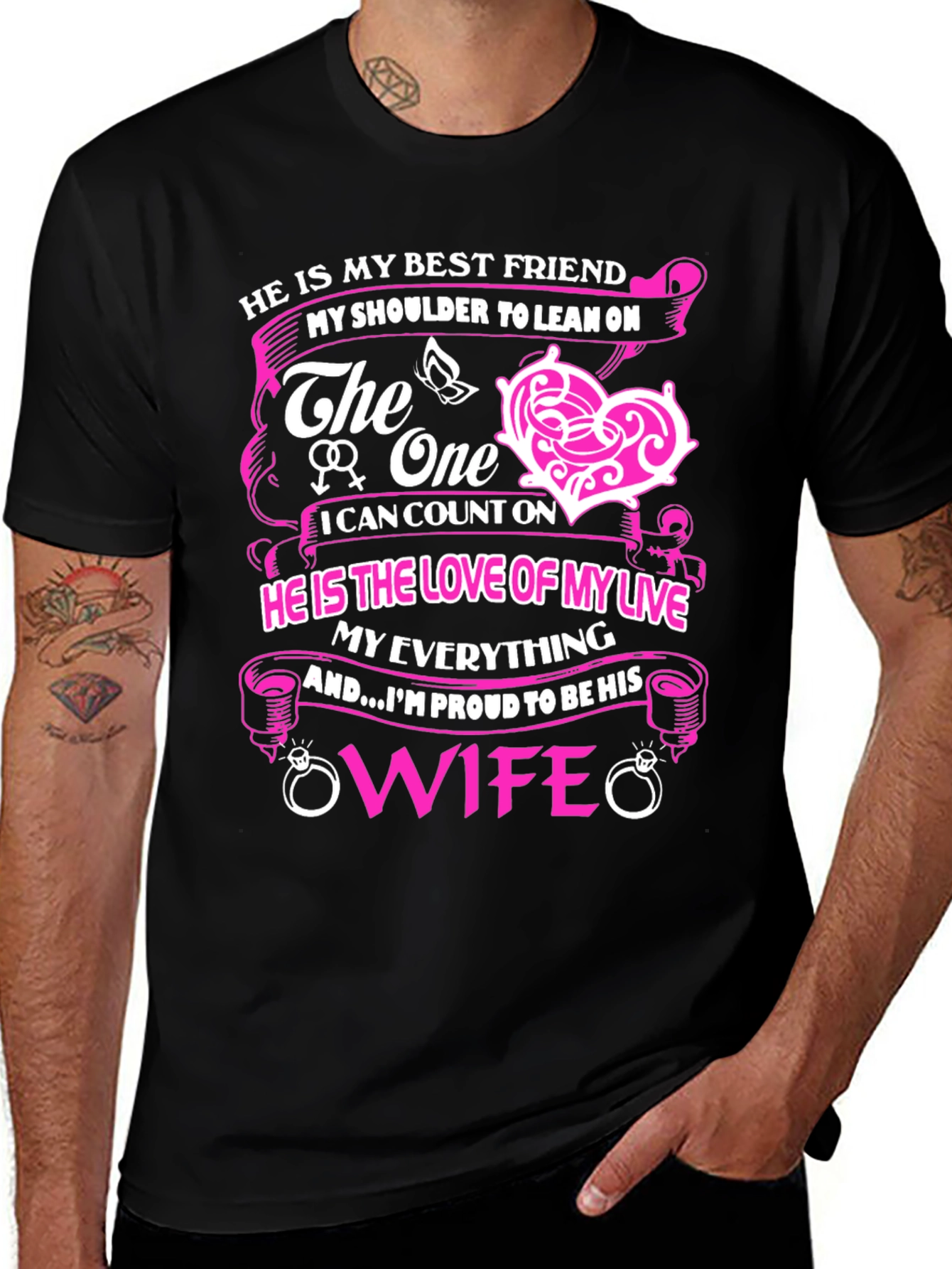 Variant 9 of Proud Wife T-Shirt - Best Friend, Love of My Life