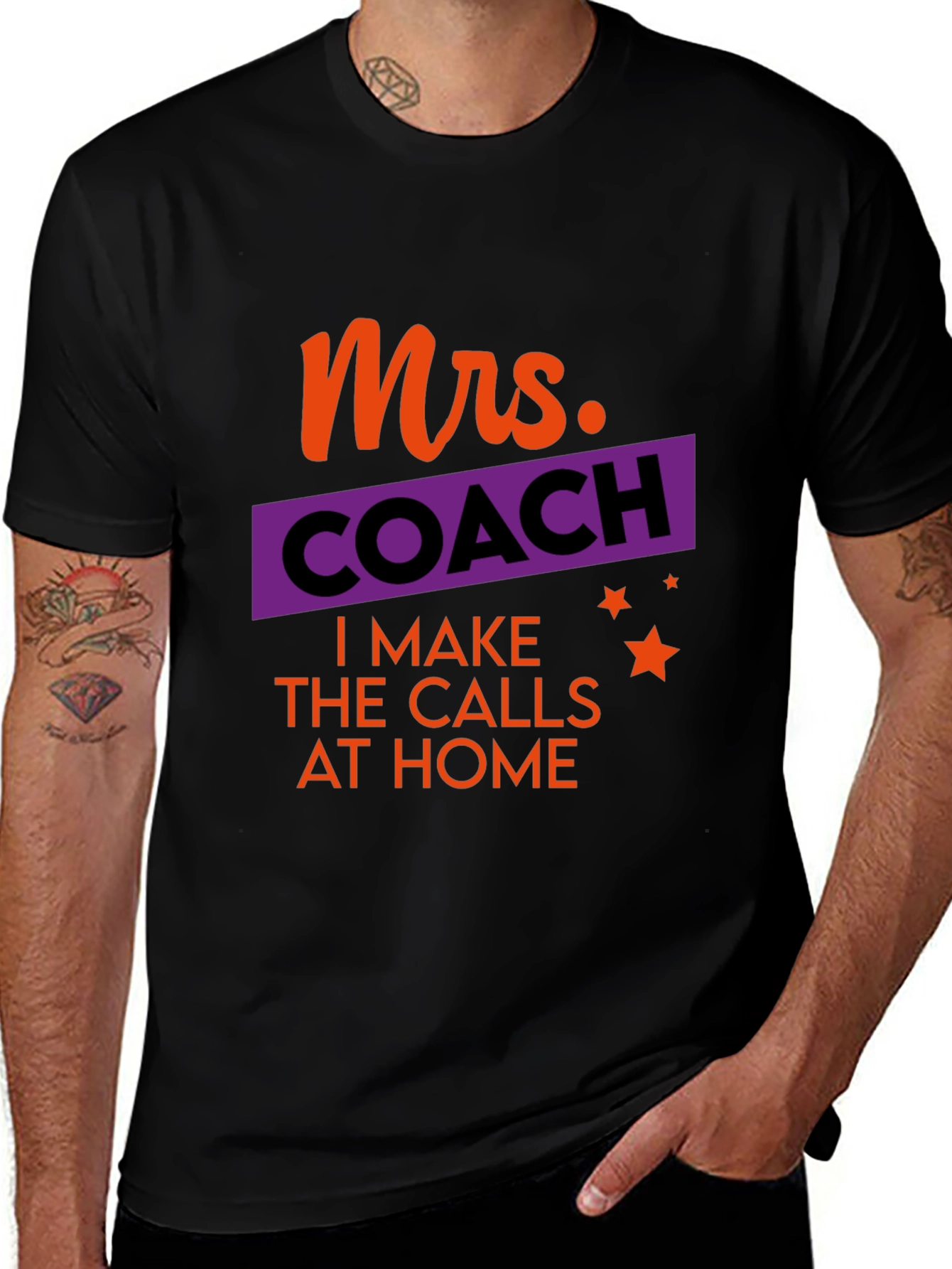 Mrs. Coach T-Shirt - I Make the Calls at Home