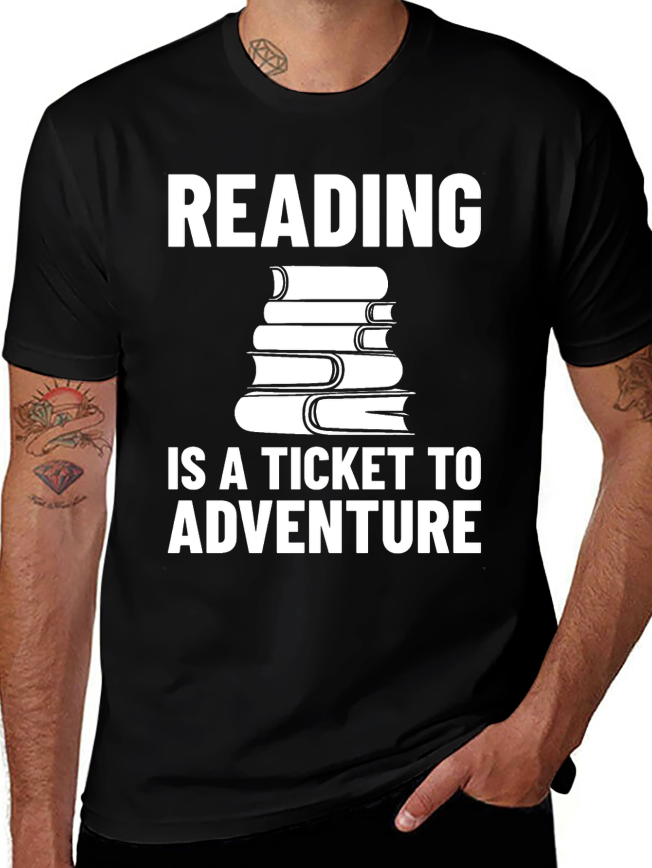 Variant 28 of Reading Adventure Tee - Book Lover's T-Shirt