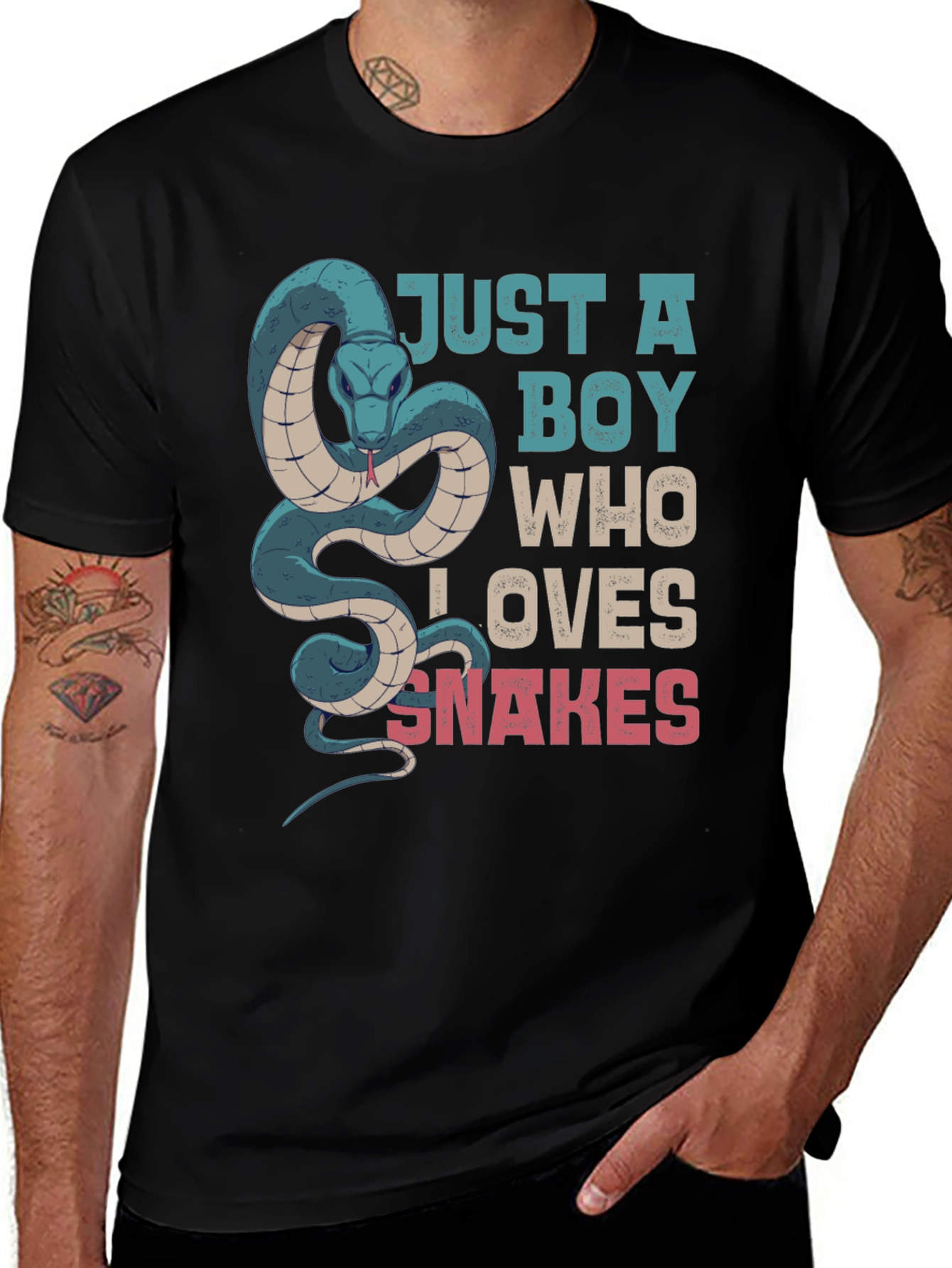 Variant 12 of Boy's Snake Lover T-Shirt
