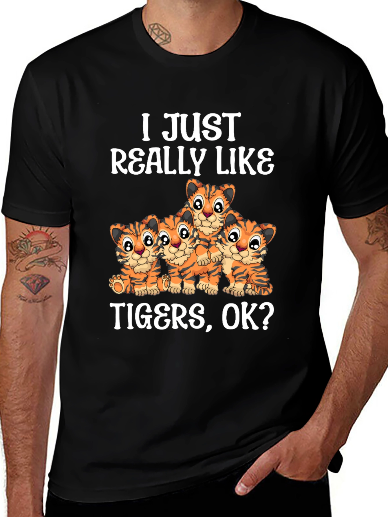 Variant 23 of Cute Tiger Lover Graphic T-Shirt