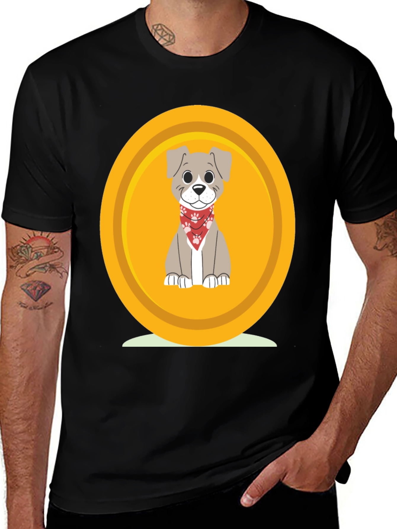Variant 10 of Dog Coin T-Shirt - Cute Pet Graphic Tee