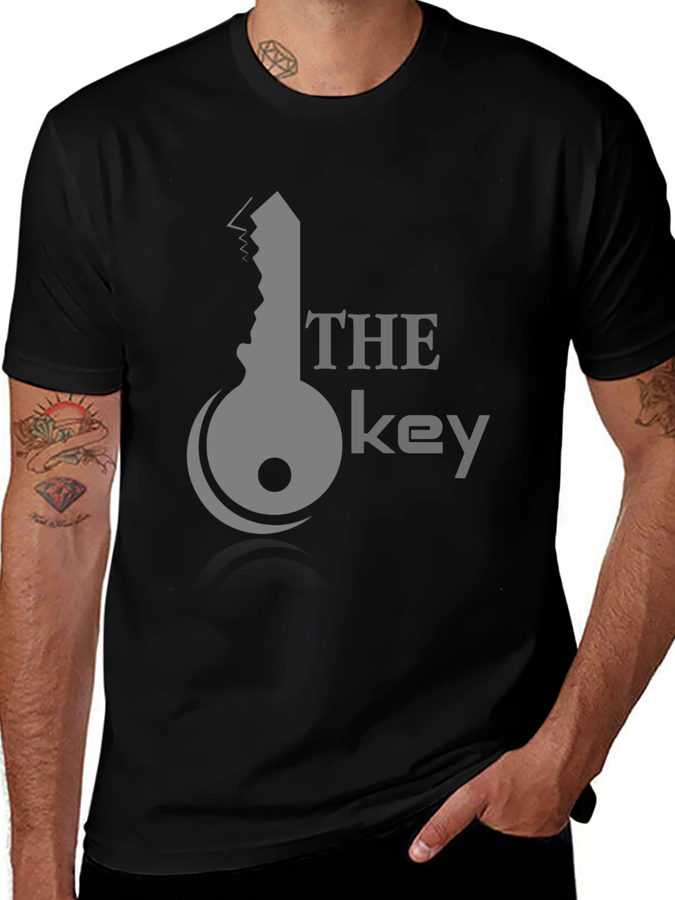 Variant 10 of The Key Graphic Tee - Stylish Black Cotton T-Shirt